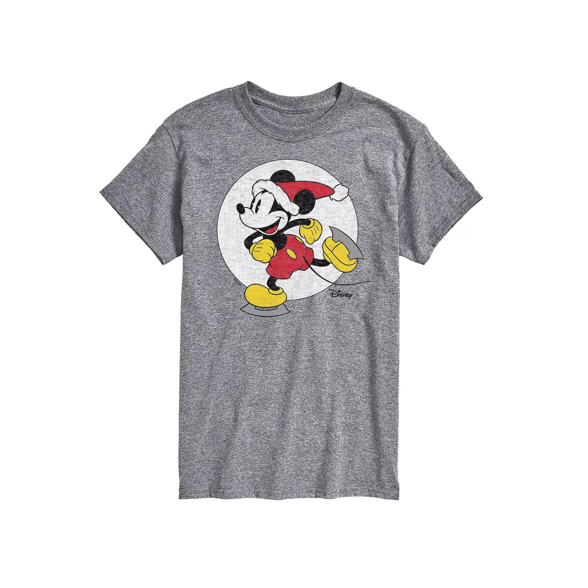 Disney's Big & Tall Mickey Skating Graphic Tee, Men's, Size: Large Tall, Gray Product Image