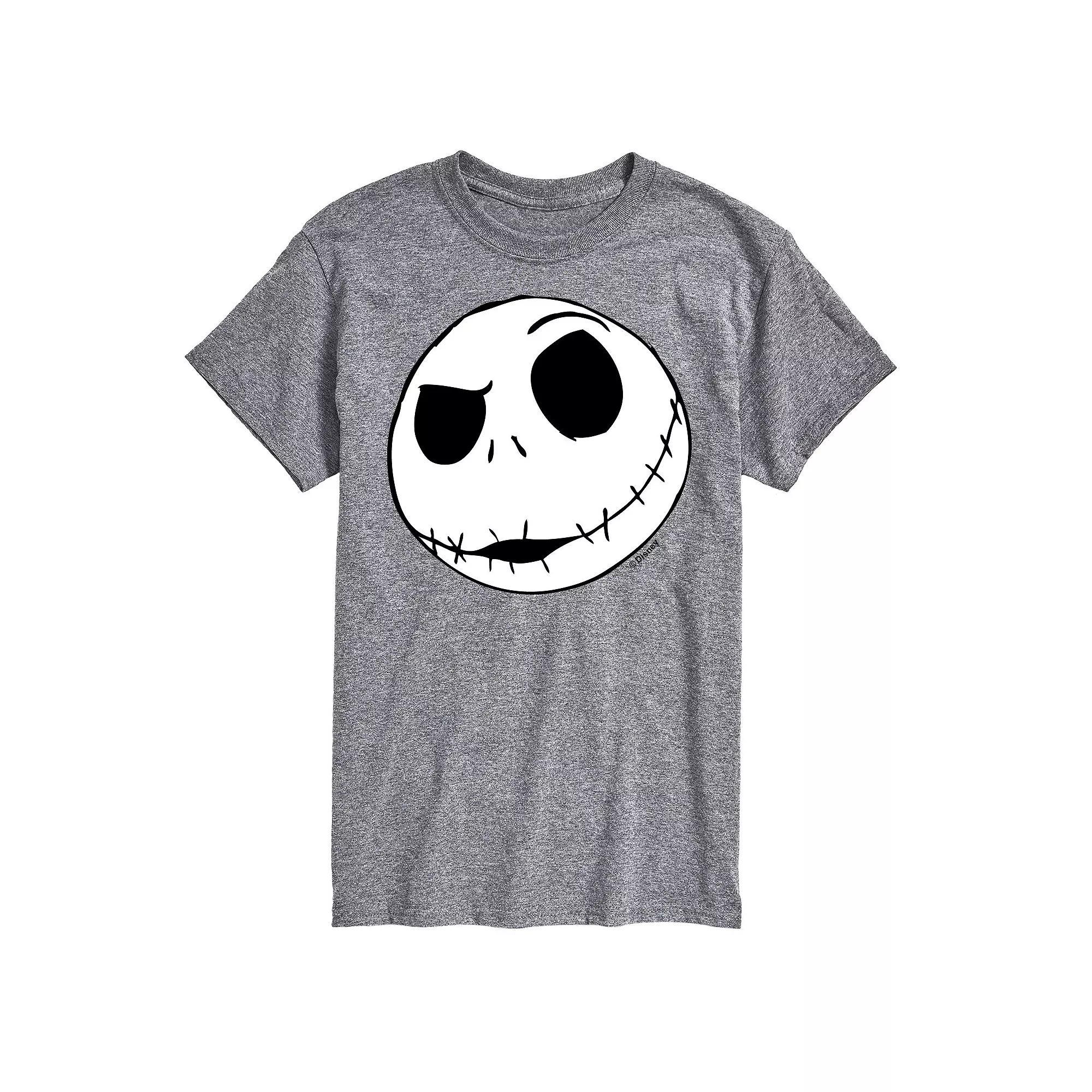 Disney's The Nightmare Before Christmas Jack Skellington Men's Face Graphic Tee,  Product Image