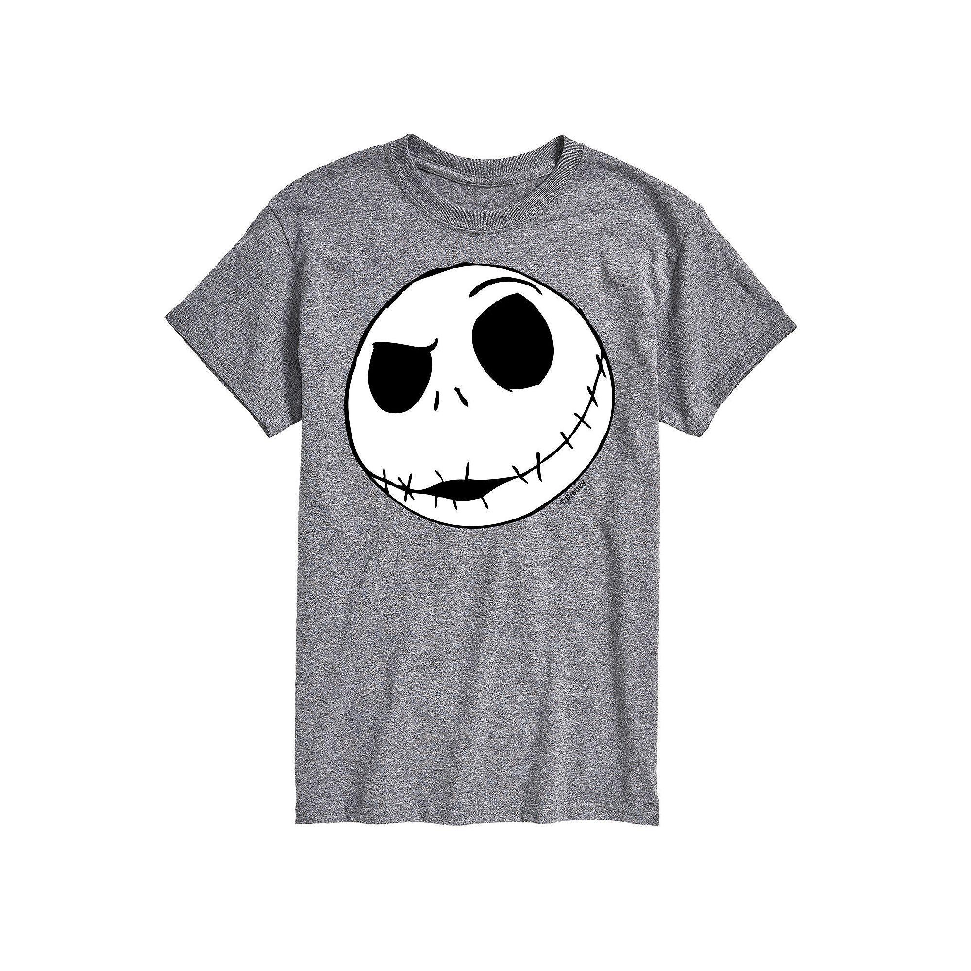 Disney's The Nightmare Before Christmas Jack Skellington Men's Face Graphic Tee,  Product Image