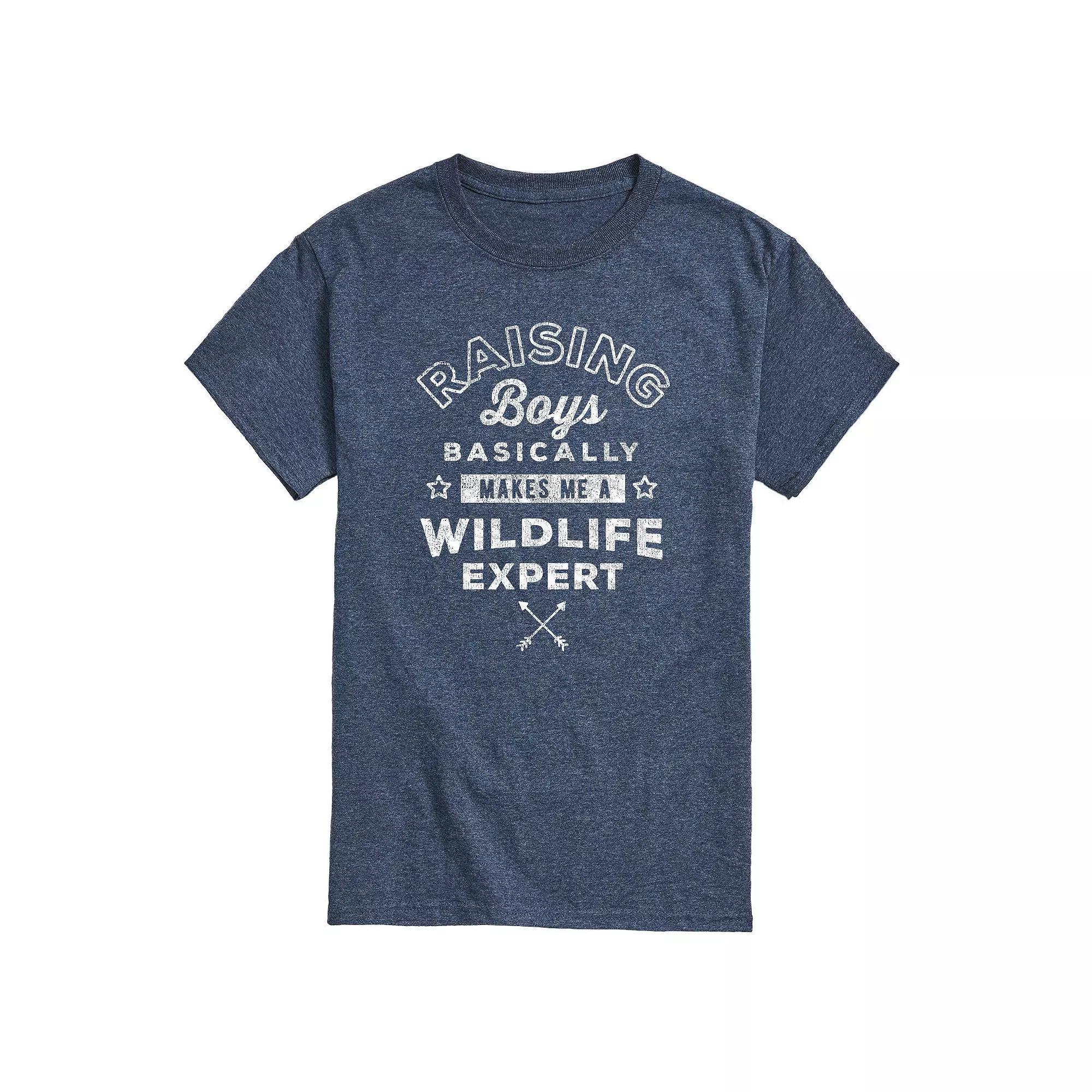 Men's Raising Boys Wildlife Expert Tee, Size: XL, Blue Product Image