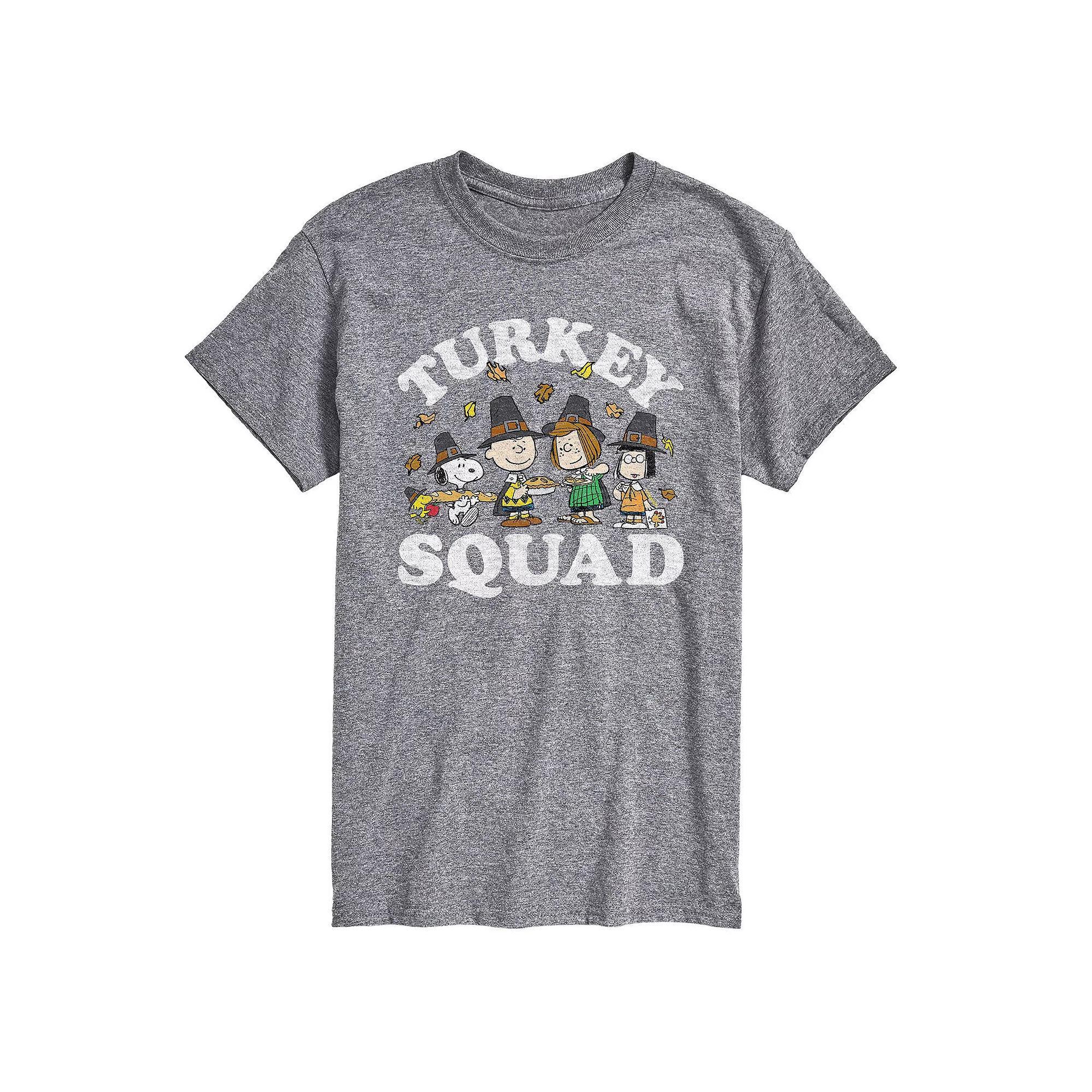 Big & Tall Peanuts Turkey Squad Tee, Men's,  Product Image