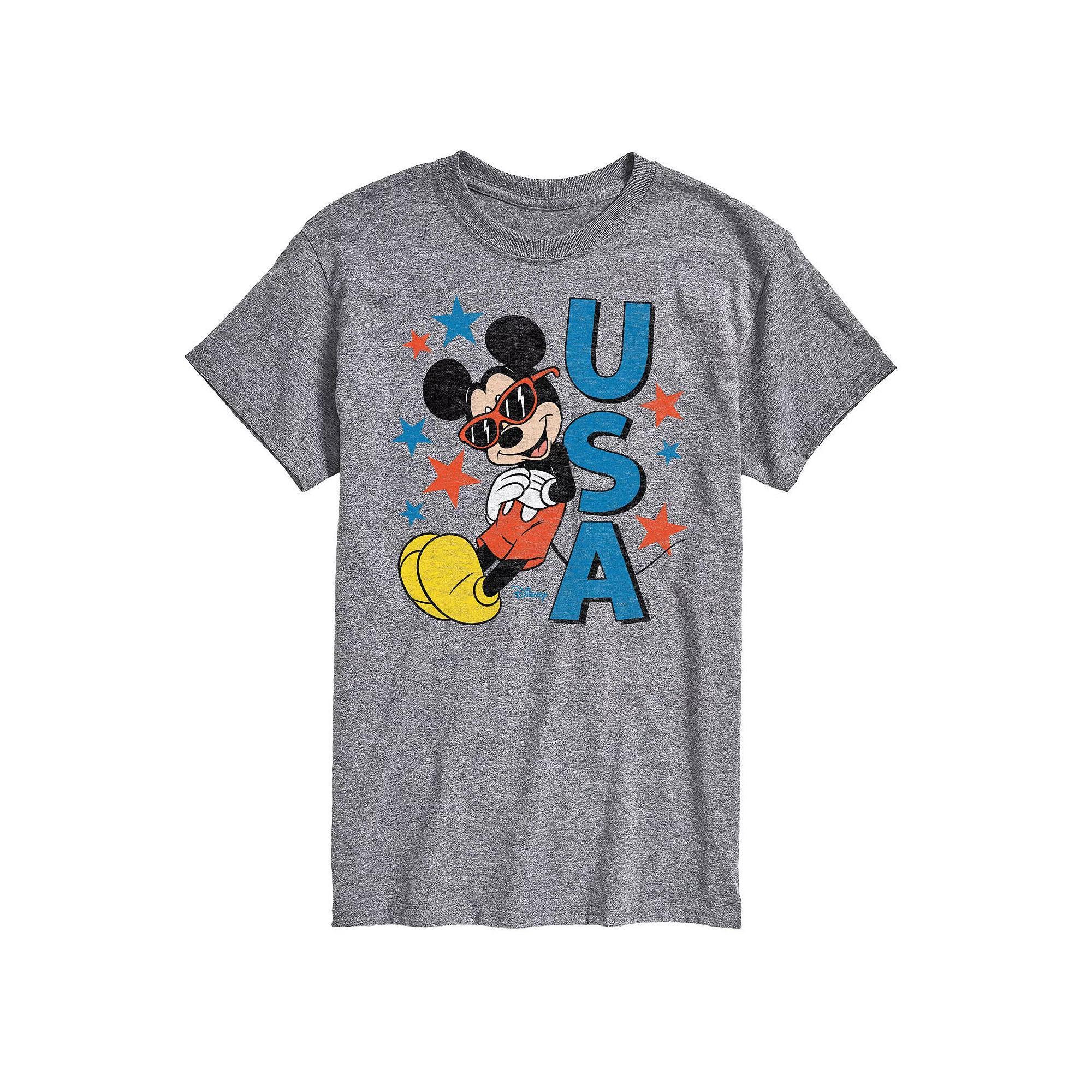 Disney's Mickey Mouse Men's Sunglasses USA Graphic Tee,  Product Image