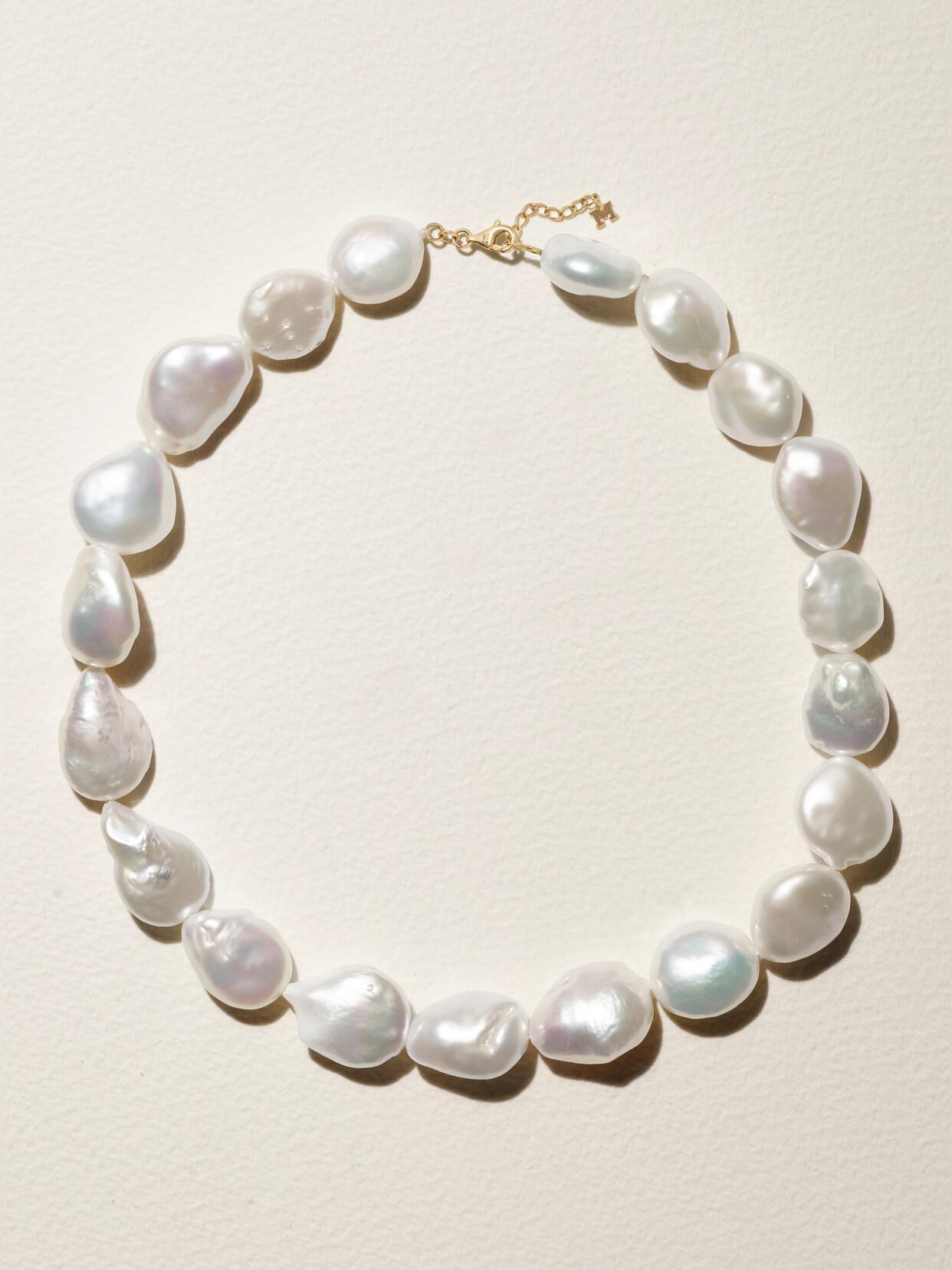 MATEO 14-karat Gold Pearl Necklace Product Image