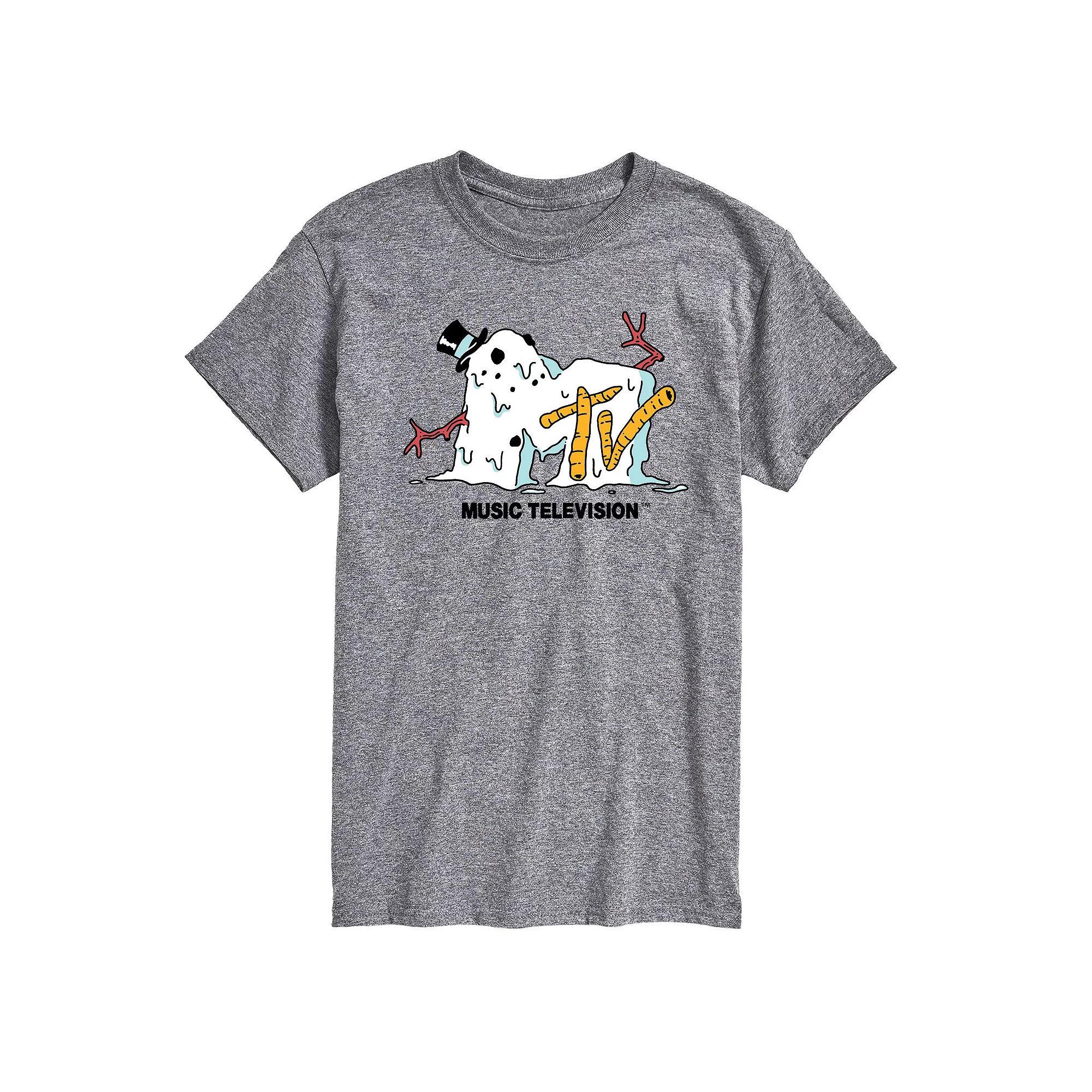 Big & Tall MTV Snowman Melting Graphic Tee, Men's,  Product Image