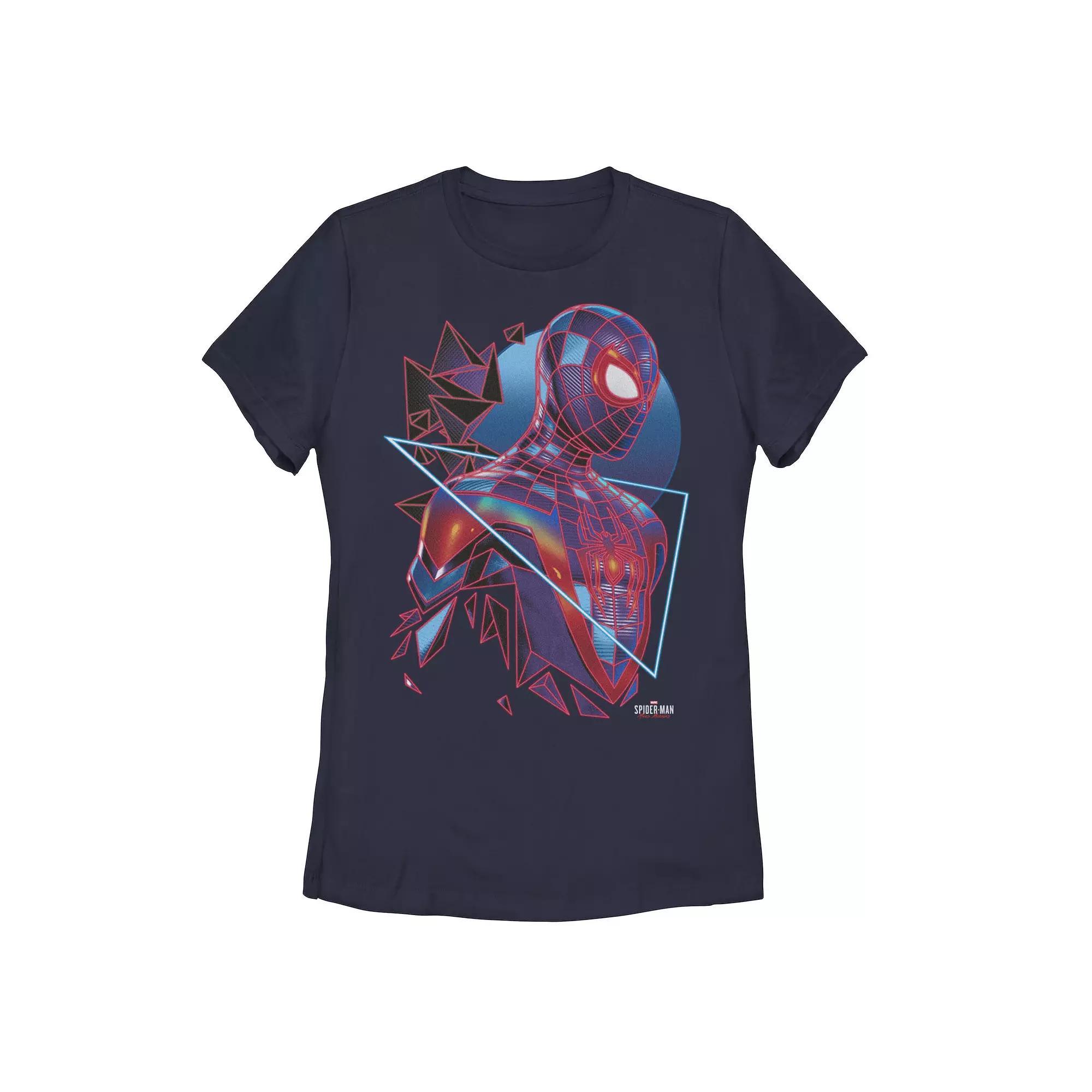 Juniors' Marvel Spider-Man Miles Morales Retro Neon Poster Tee, Girl's,  Product Image