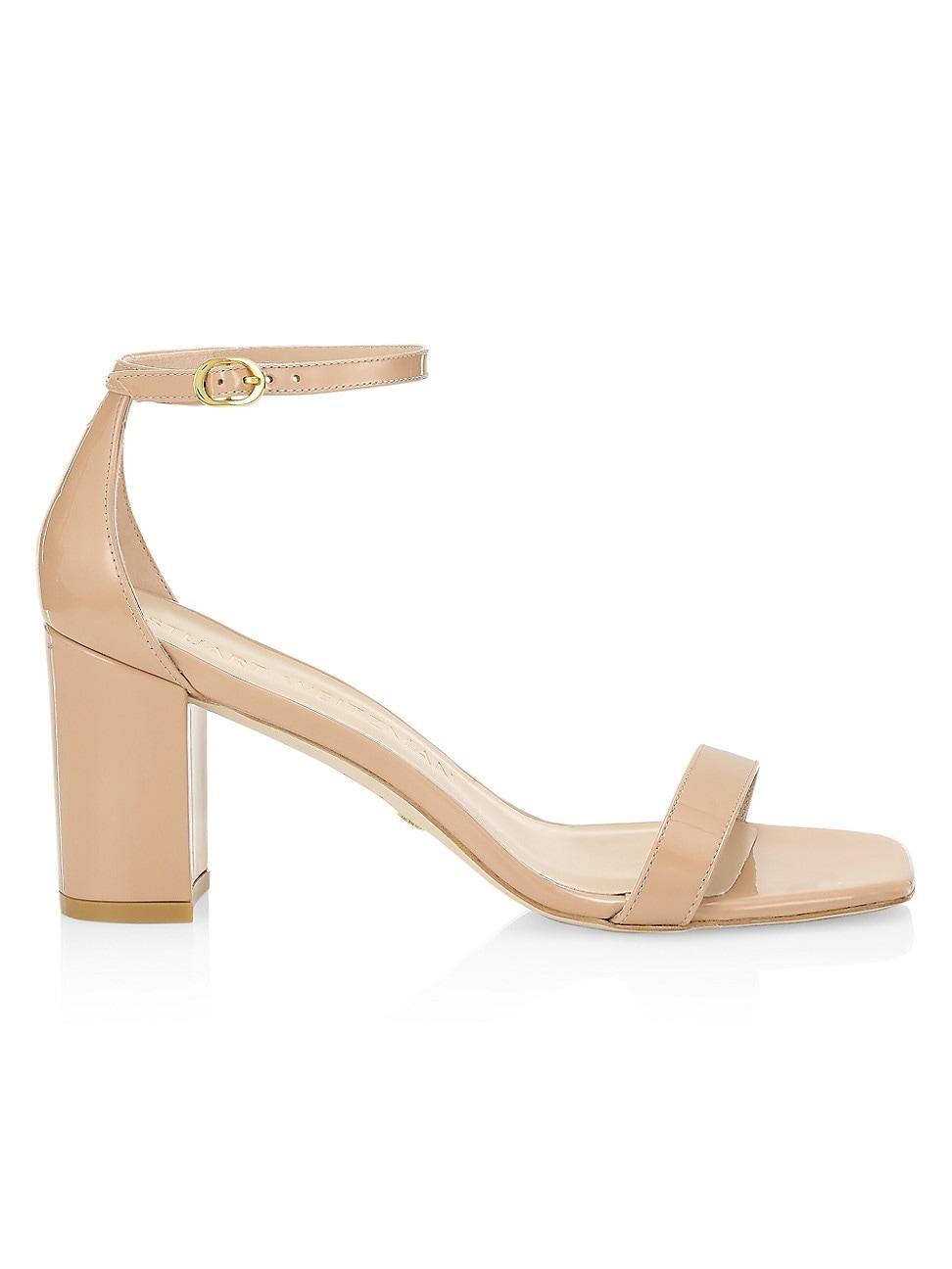 Stuart Weitzman Nudistcurve 75 Block Sandal (Adobe) Women's Shoes Product Image