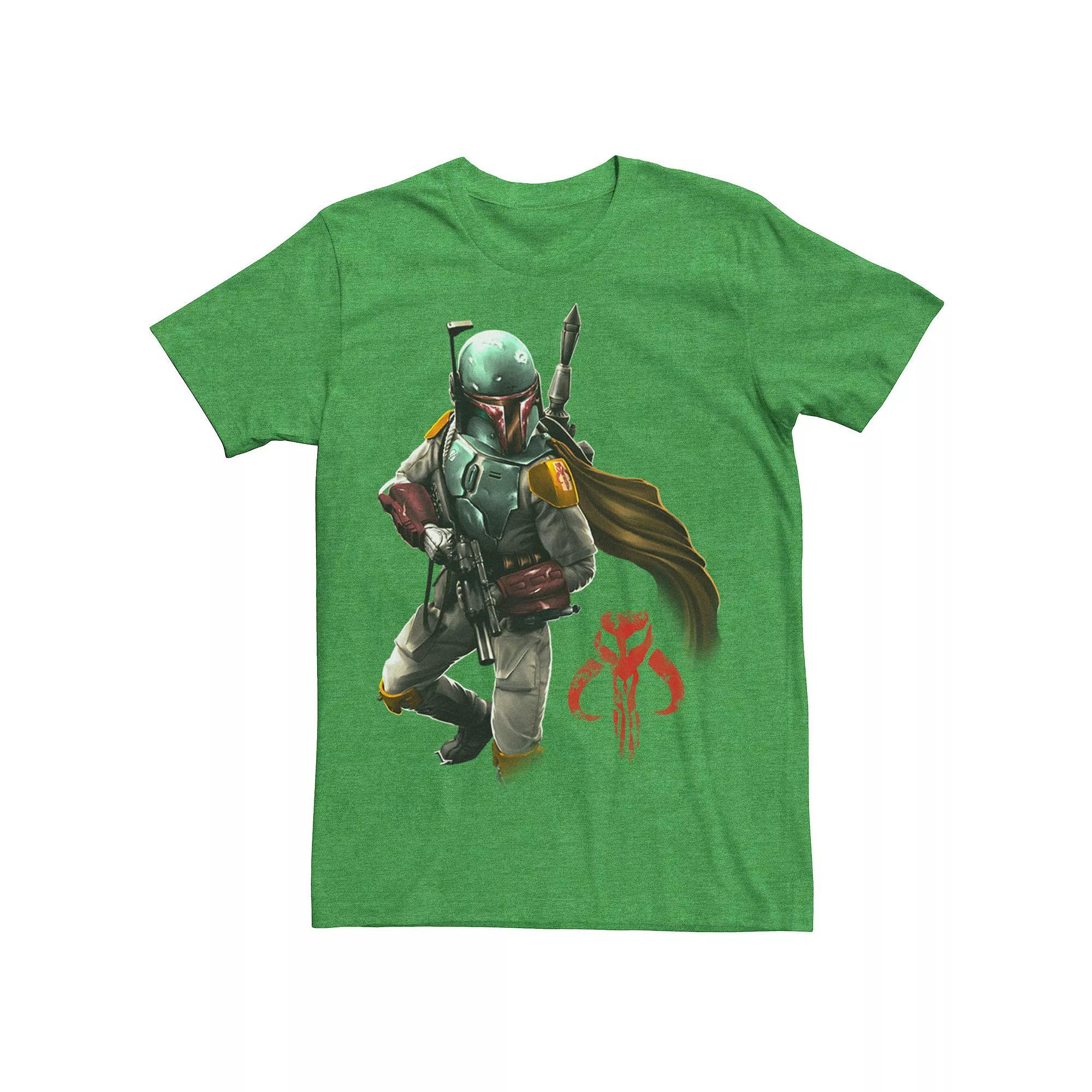 Men's Star Wars Boba Fett Grunge Profile Tee,  Product Image