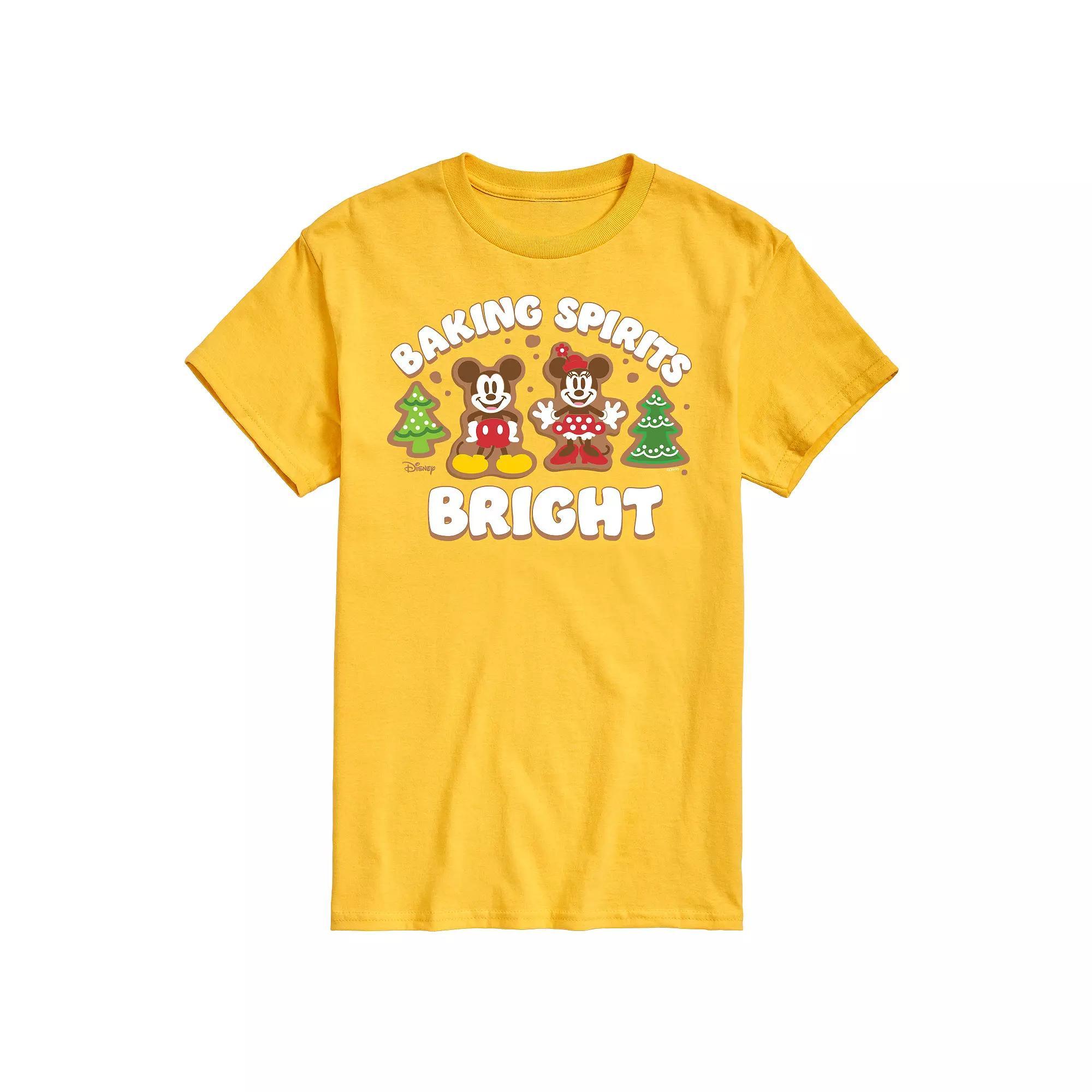 Disney's Mickey & Minnie Mouse Men's Baking Spirits Bright Graphic Tee,  Product Image