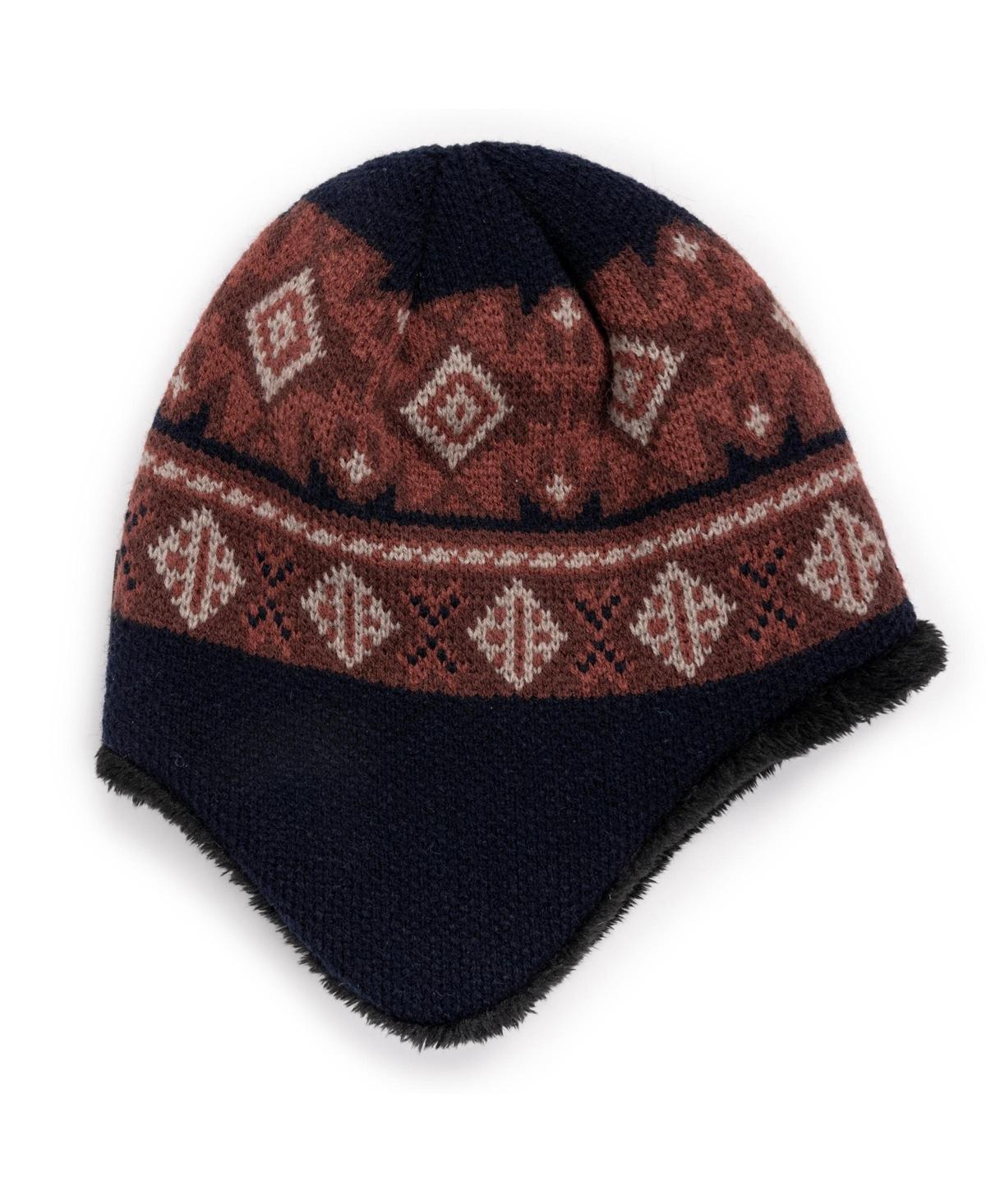 Mens MUK LUKS Earflap Beanie, Blue Product Image