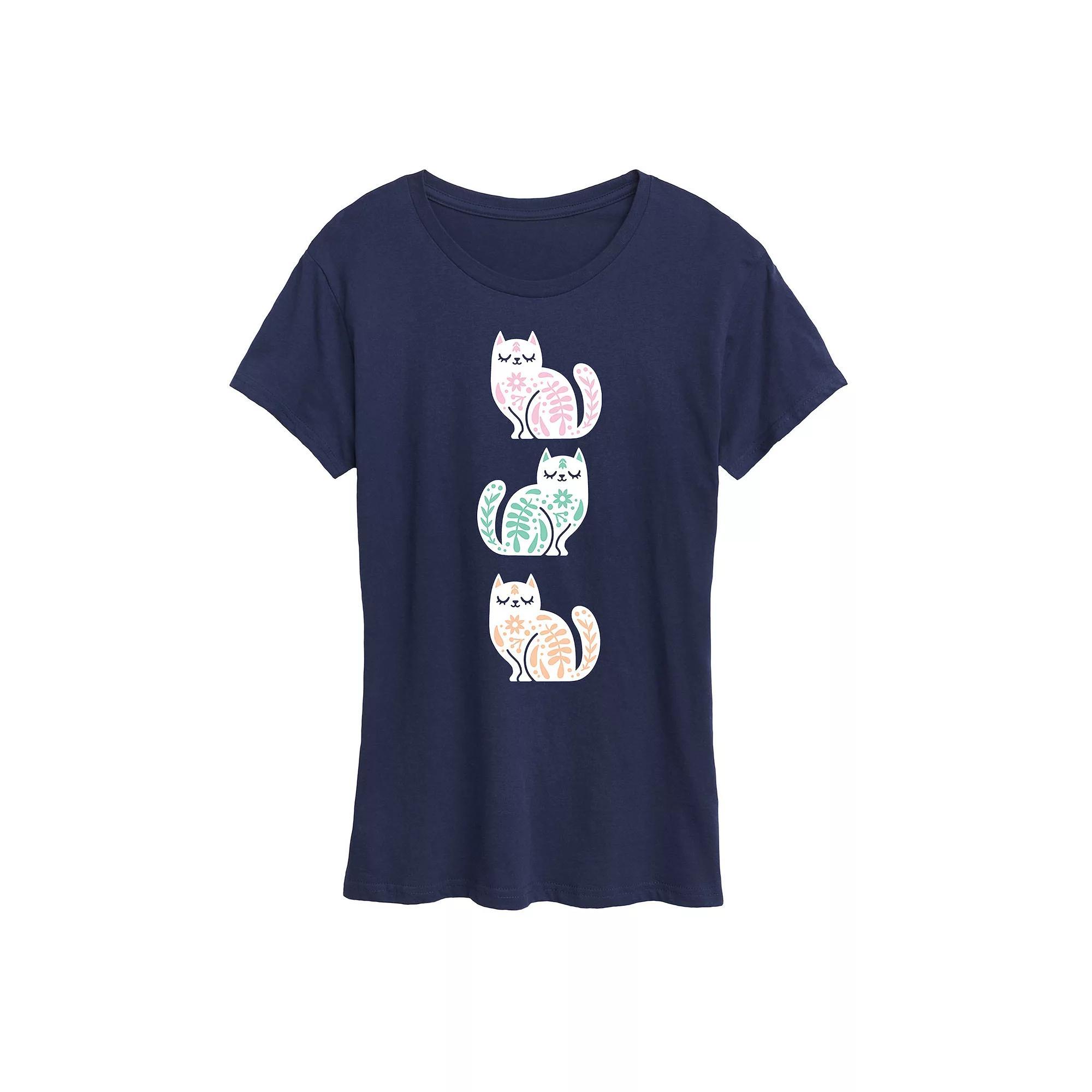 Women's Scandinavian Cats Graphic Tee,  Product Image