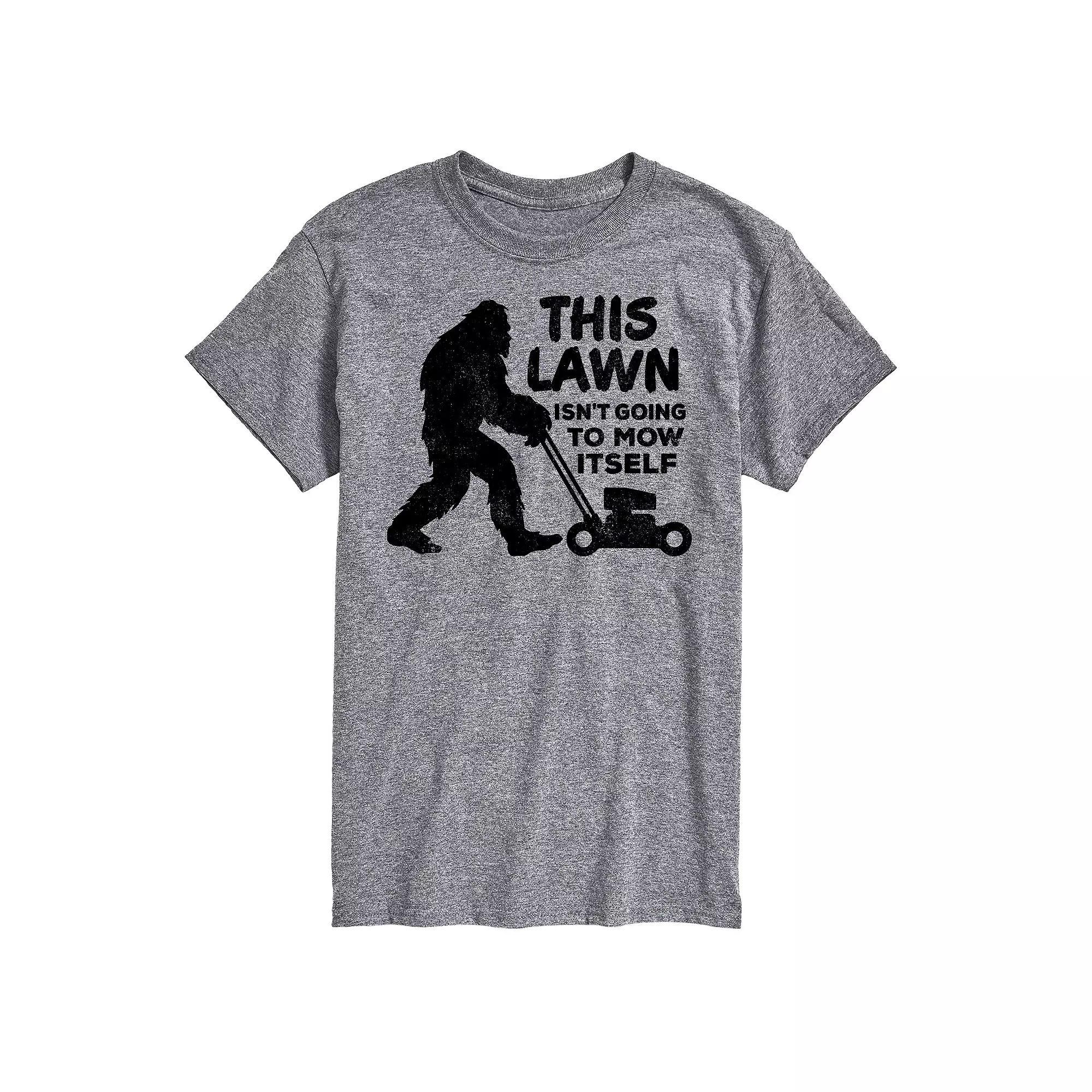 Big & Tall This Lawn Sasquatch Graphic Tee, Men's, Size: 5XB, Gray Product Image