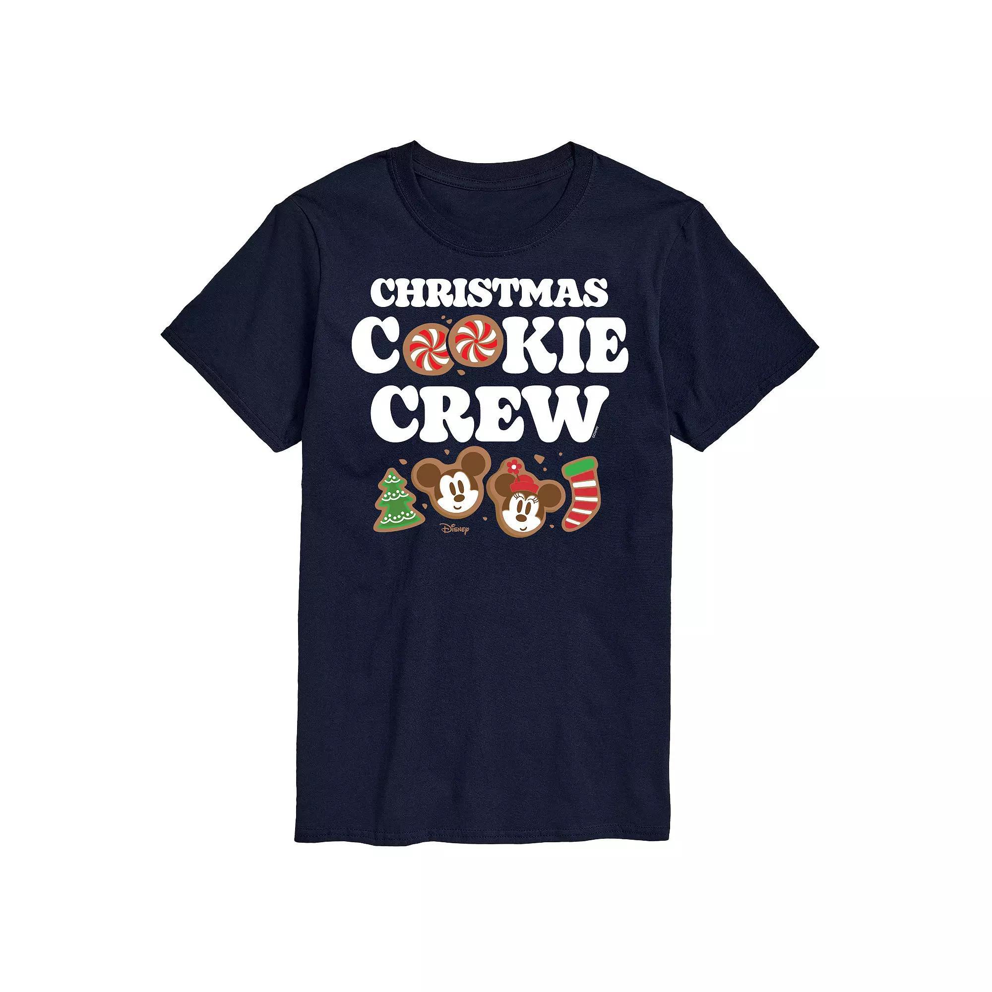 Disney's Mickey & Minnie Mouse Men's Christmas Cookie Crew Graphic Tee,  Product Image