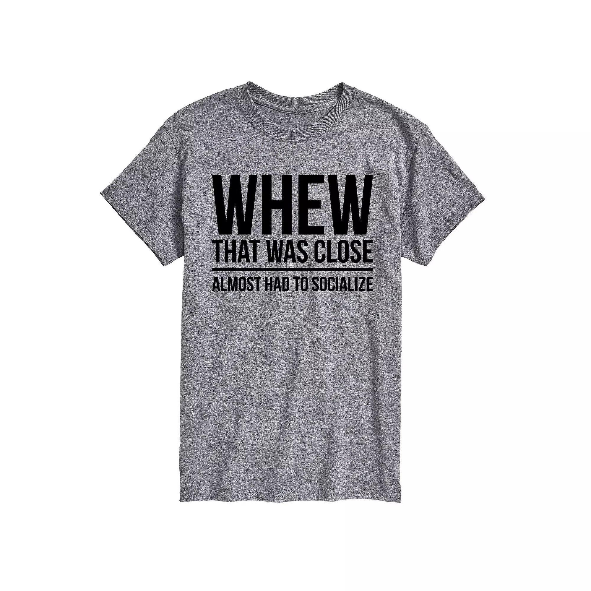 Big & Tall Had To Socialize Tee, Men's,  Product Image