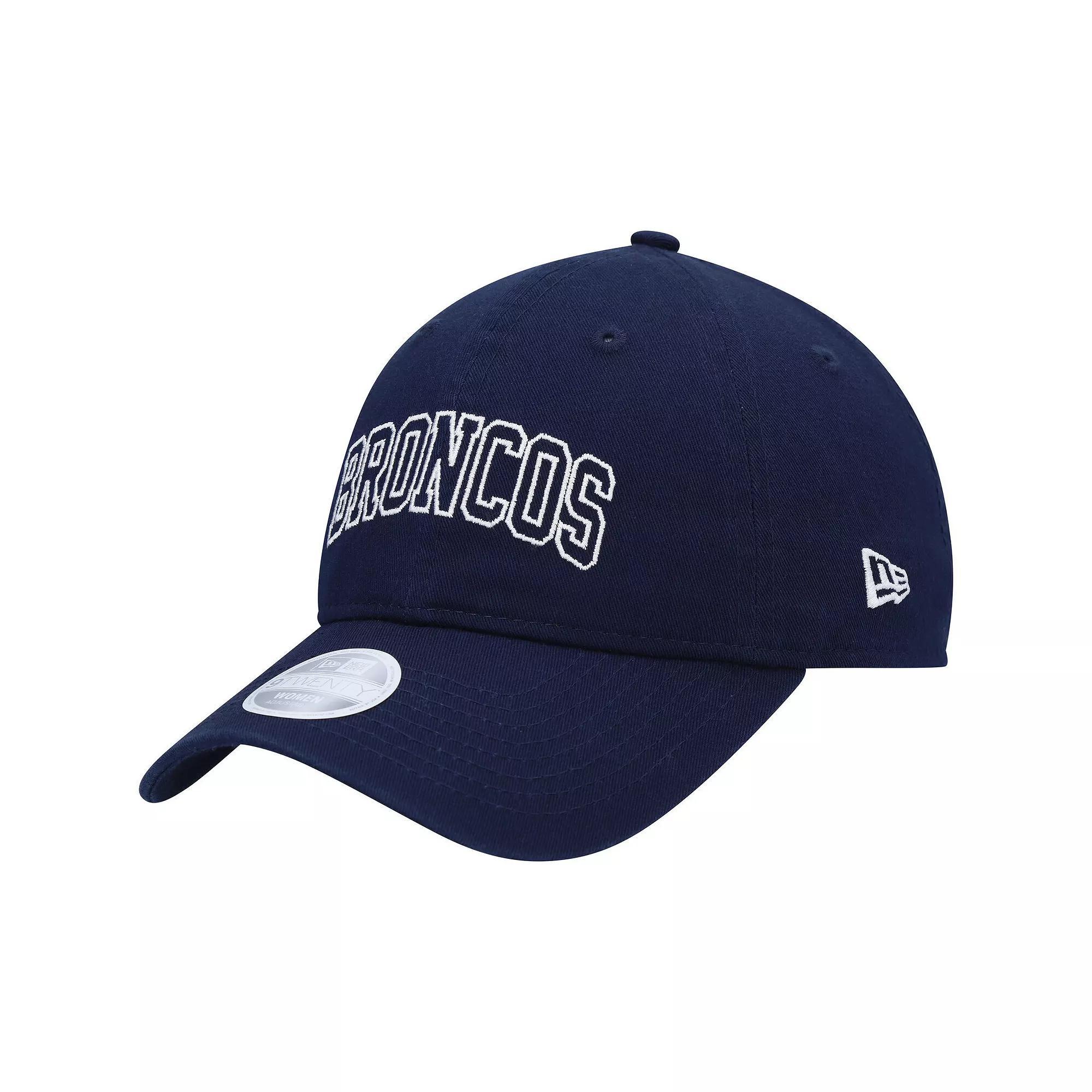 Women's New Era Navy Denver Broncos Collegiate 9TWENTY Adjustable Hat, Blue Product Image