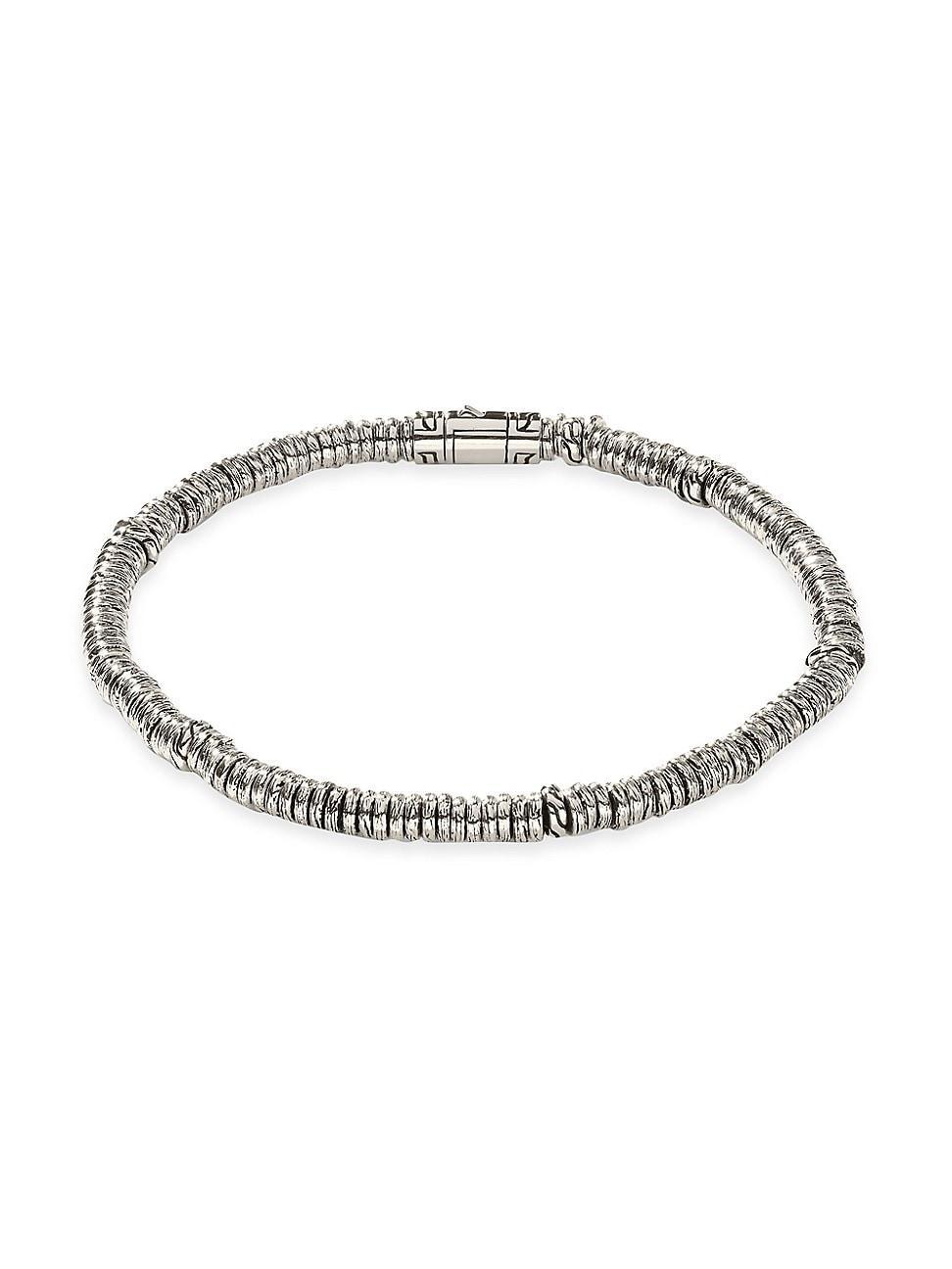 Womens Chain Classic Sterling Silver Bead Bracelet Product Image