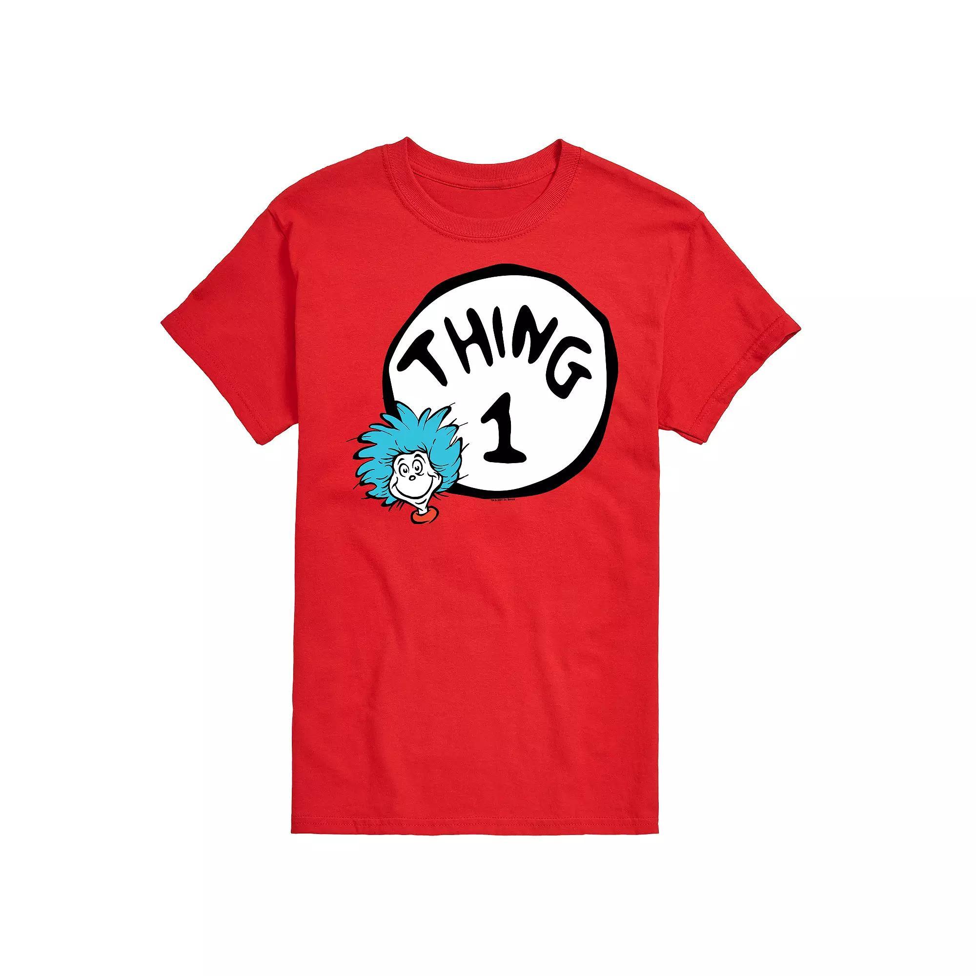 Big & Tall Dr Seuss Thing One Tee, Men's,  Product Image