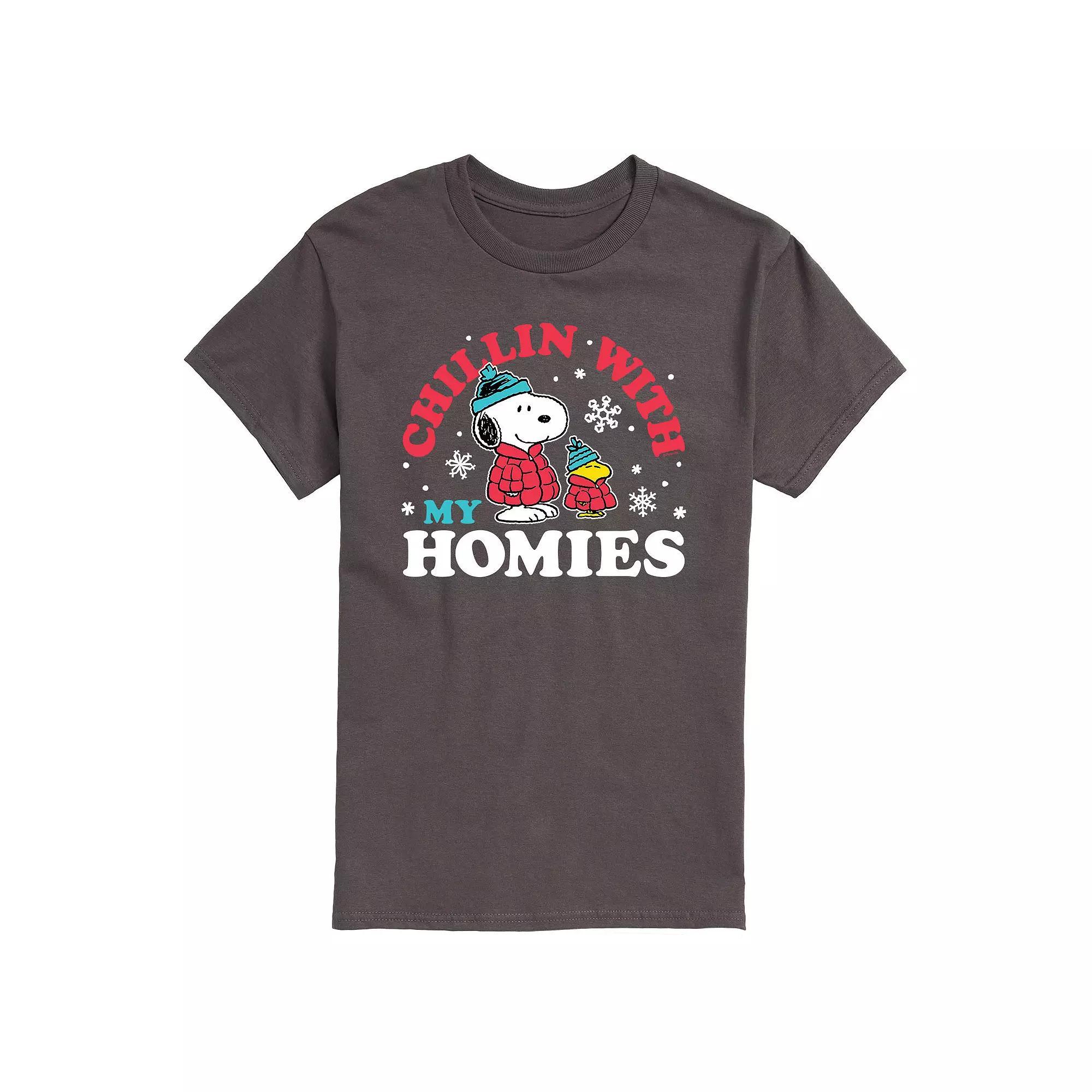 Men's Peanuts Chillin With My Homies Tee,  Product Image