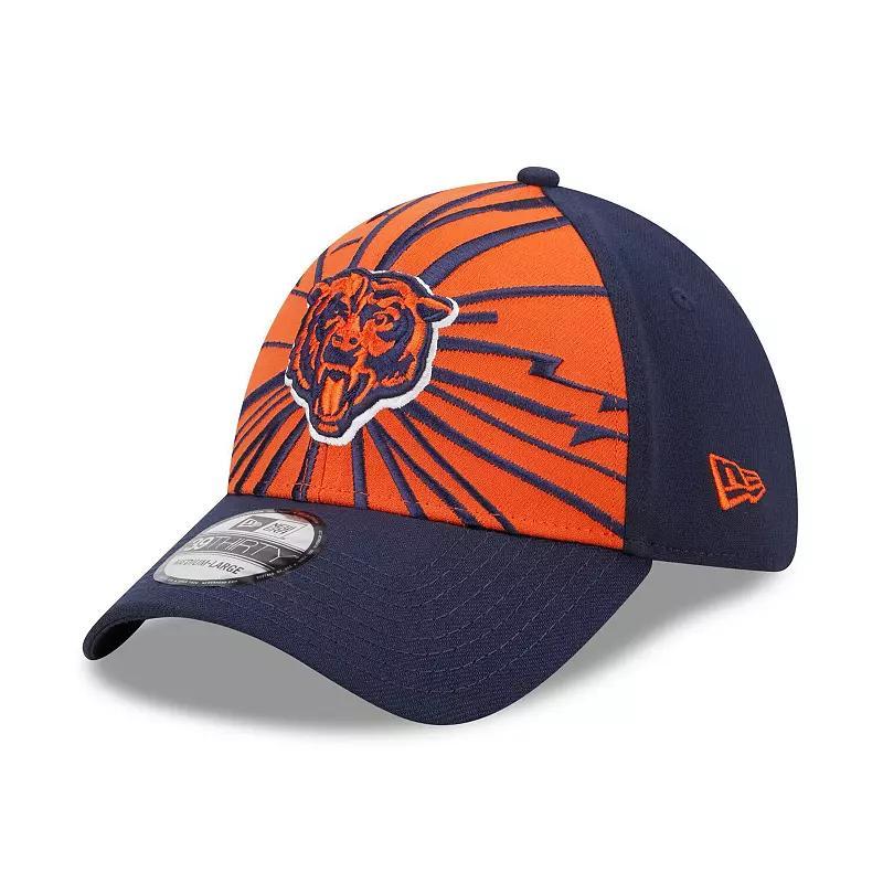 Mens New Era /Navy Chicago Bears Shattered 39THIRTY Flex Hat Product Image