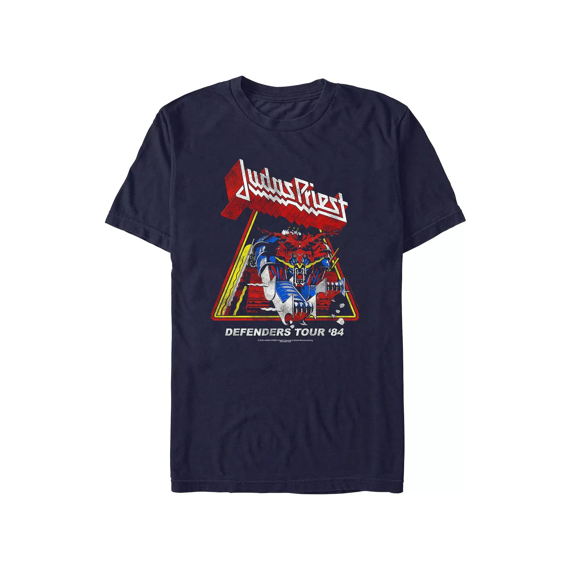 Men's Judas Priest Defenders Tour 84 Graphic Tee, Size: XXL, Blue Product Image