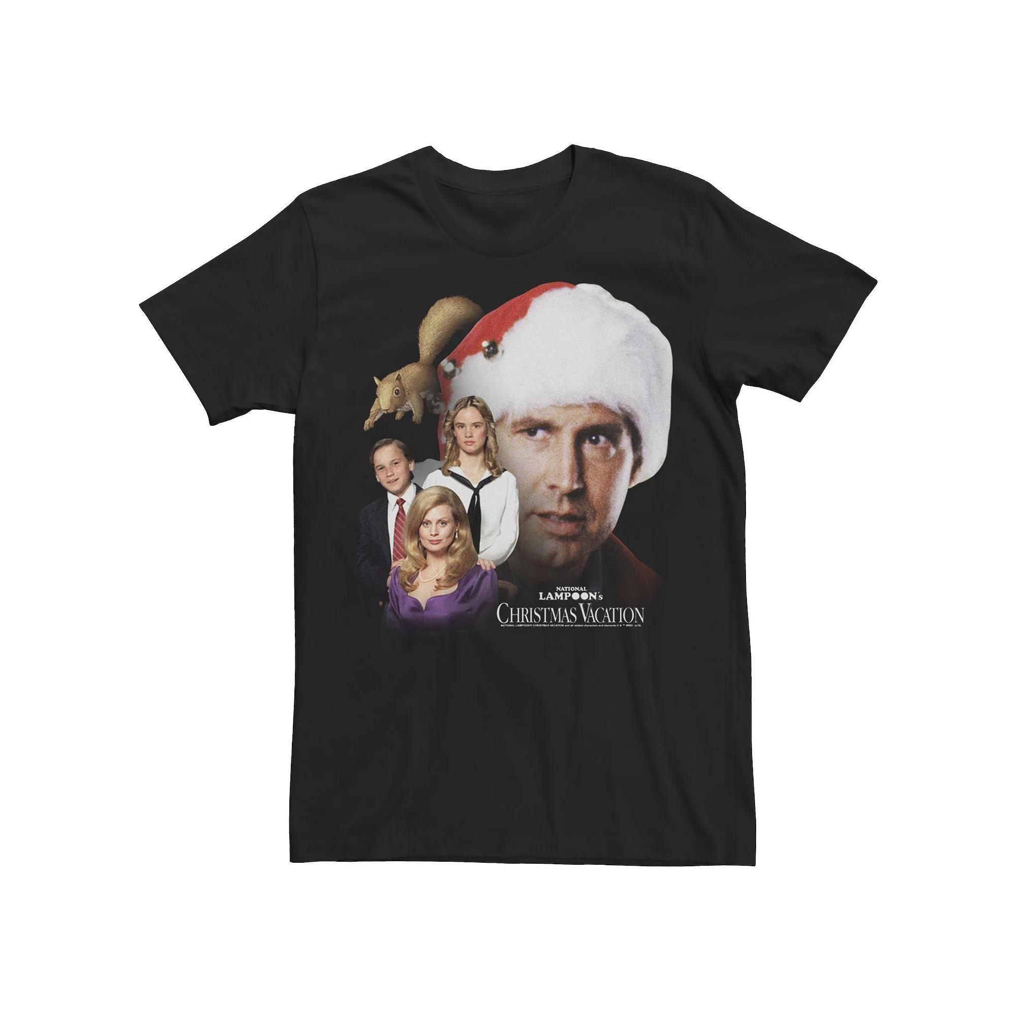 Big & Tall National Lampoon's Christmas Vacation Family Portrait Tee, Men's, Size: 4XL, Black Product Image