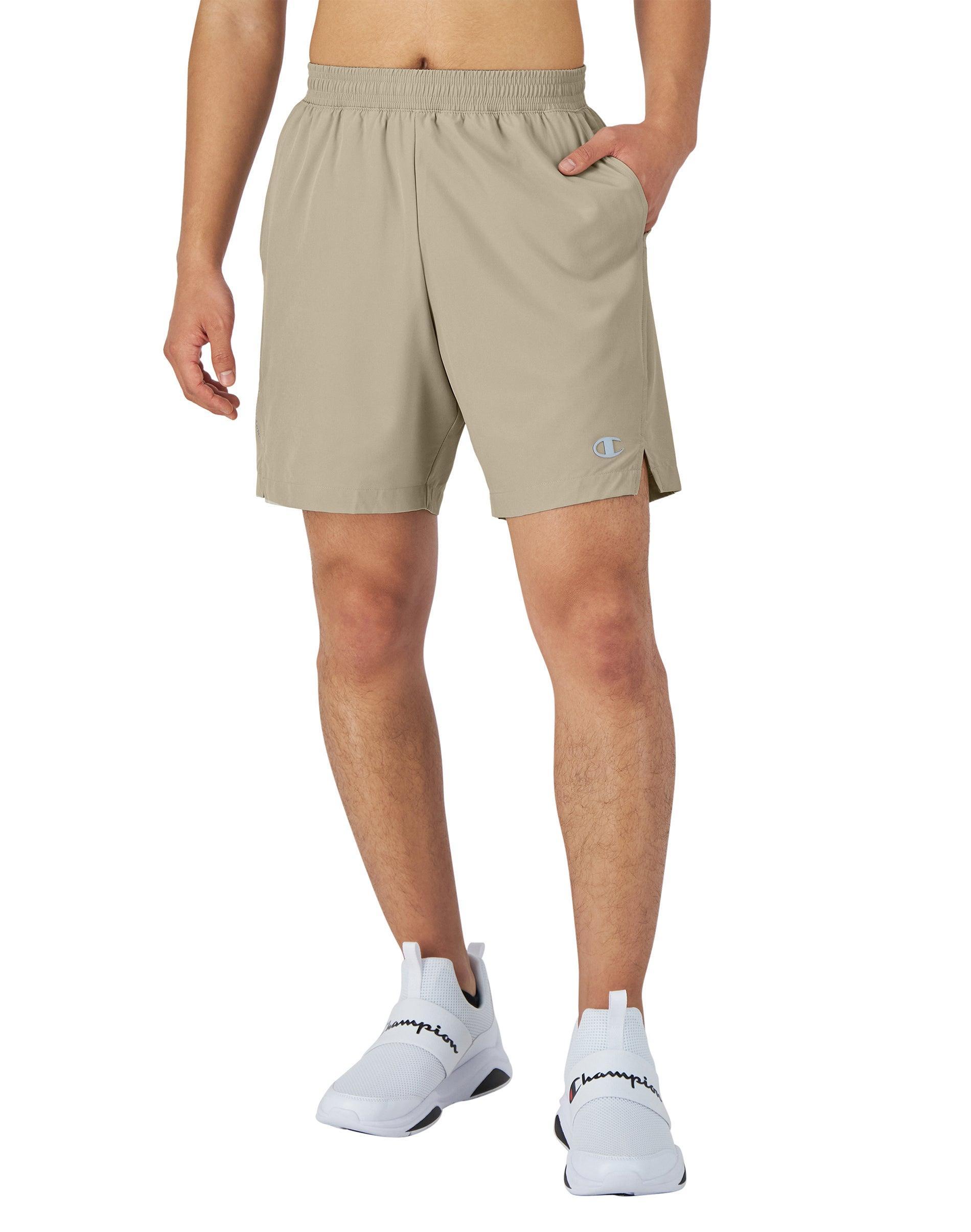 Mens Champion MVP Athletic Shorts, Moisture Wicking, C Logo, 7 Stealth XL Product Image