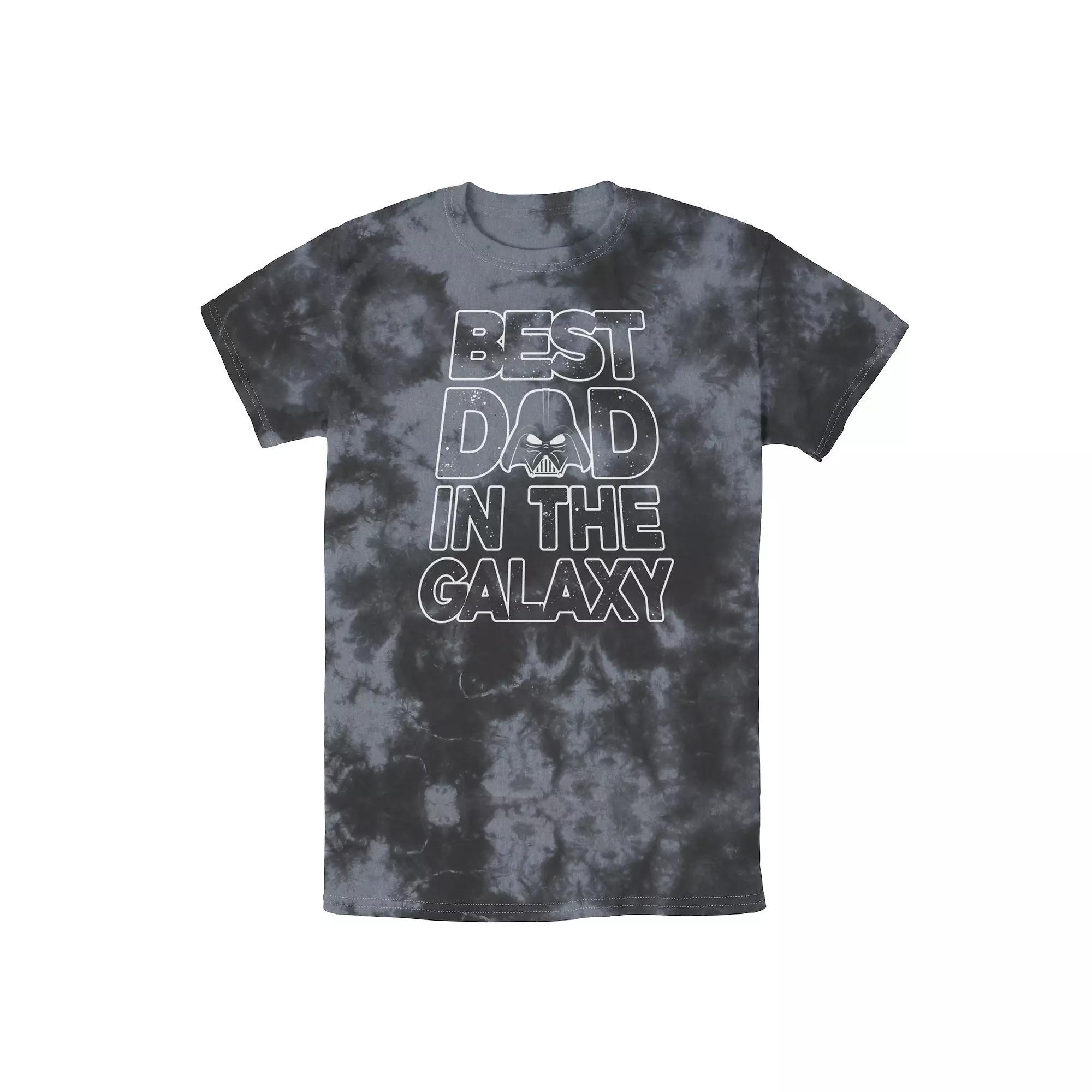 Men's Star Wars Vader Father's Day Galaxy's Best Tee, Boy's, Size: XXL, Black Grey Product Image