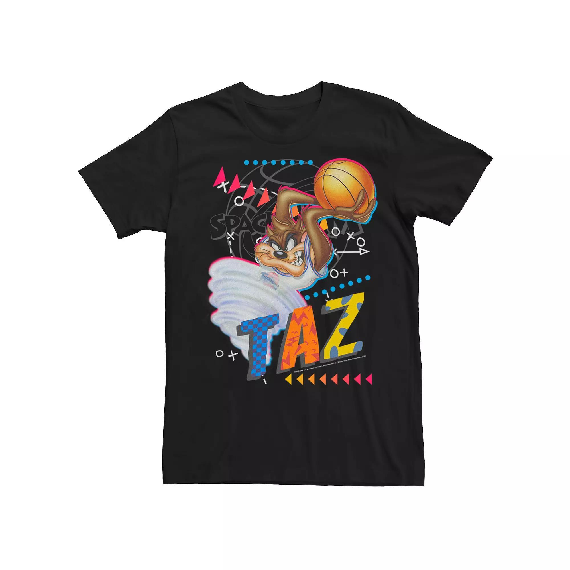 Men's Space Jam Taz Basketball Portrait Tee,  Product Image
