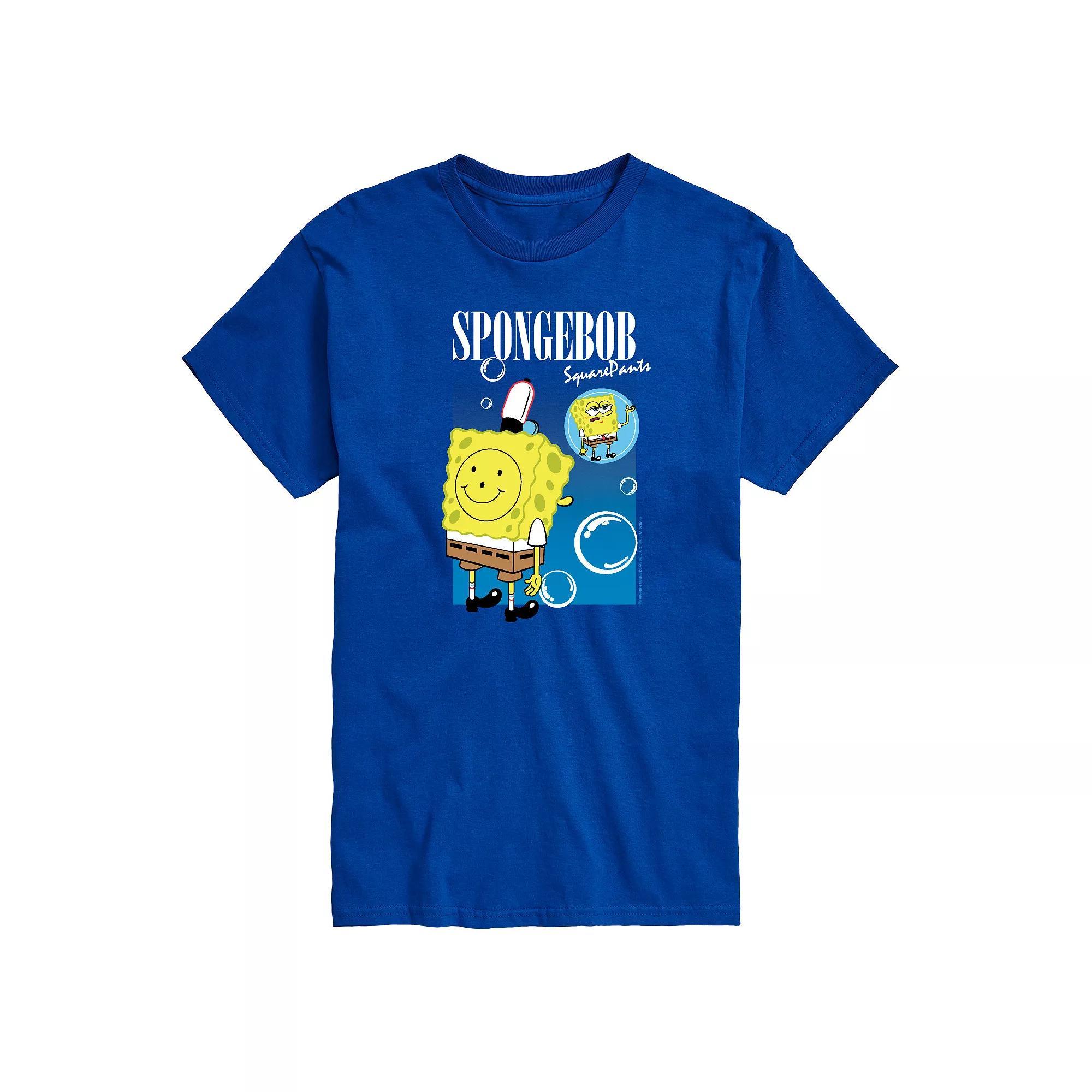 Big & Tall SpongeBob SquarePants Bubbles Graphic Tee, Men's,  Product Image