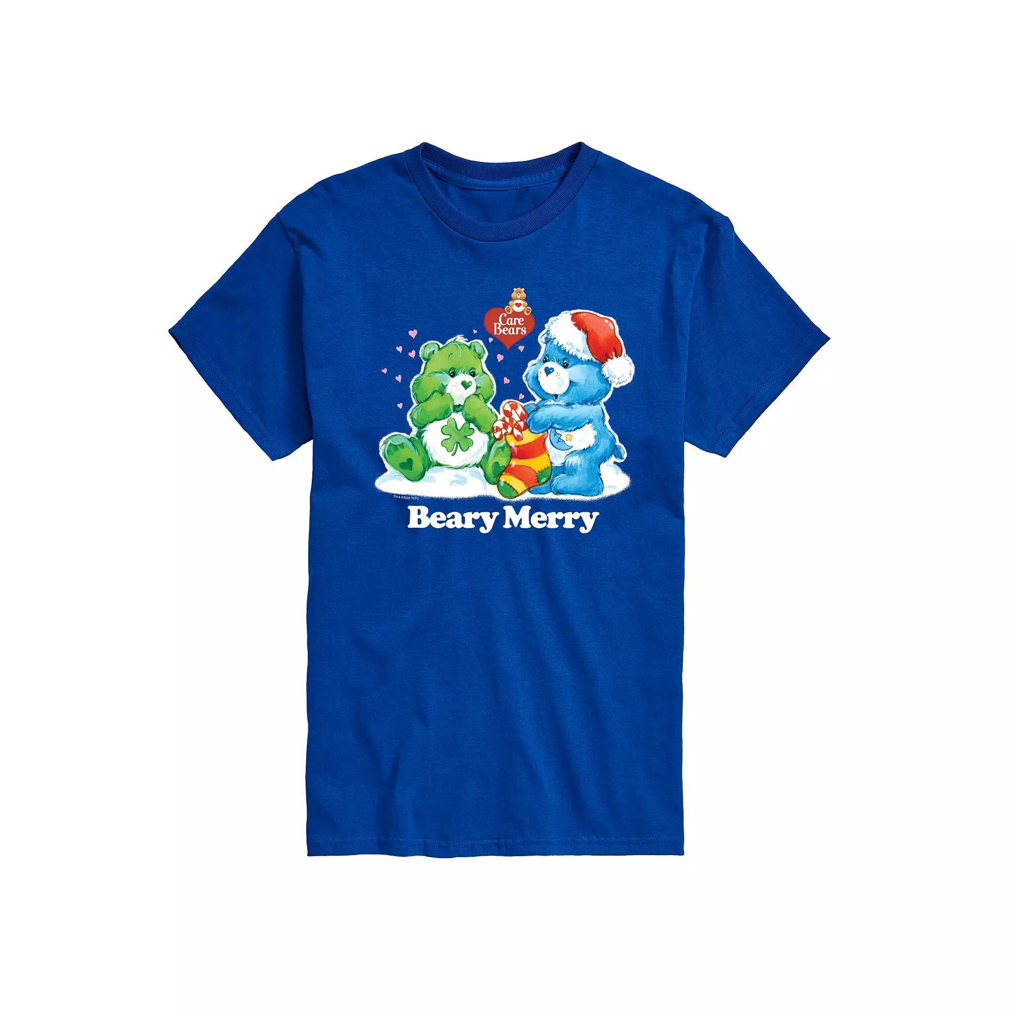 Big & Tall Care Bears Beary Merry Graphic Tee, Men's, Size: 3XB, Blue Product Image