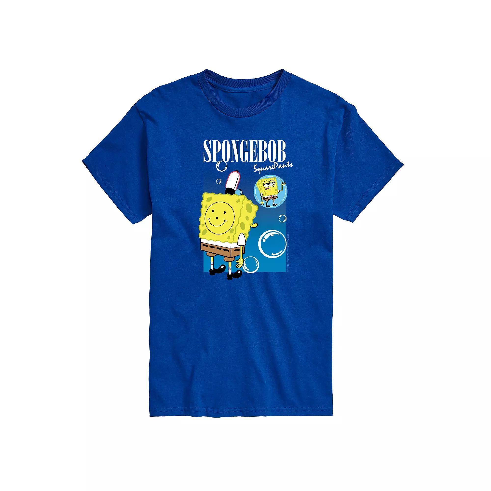 Big & Tall SpongeBob SquarePants Bubbles Graphic Tee, Men's,  Product Image