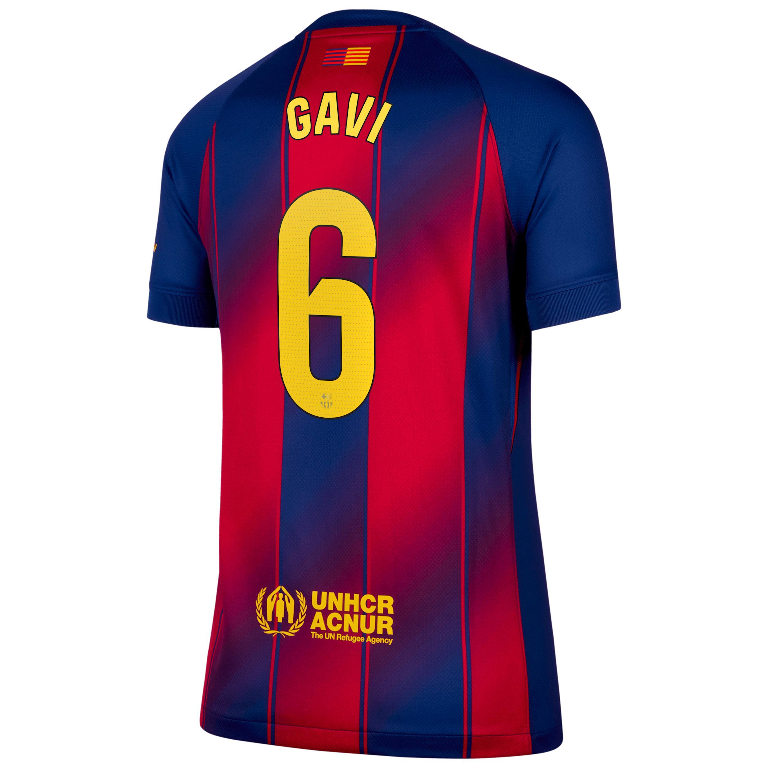 Gavi Barcelona 2025/26 Stadium Home Nike Women's Dri-FIT Soccer Jersey Product Image