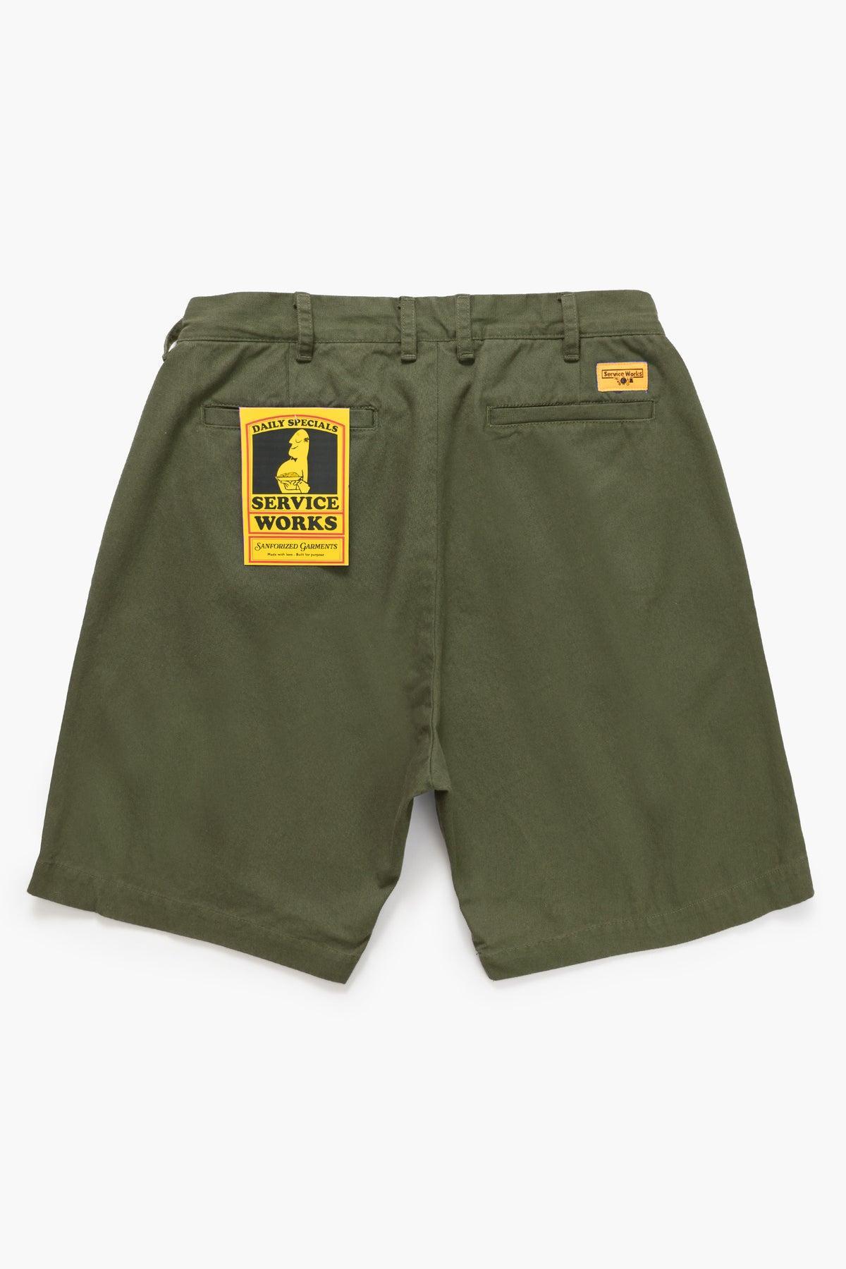 Drill Part Timer Shorts - Olive Product Image