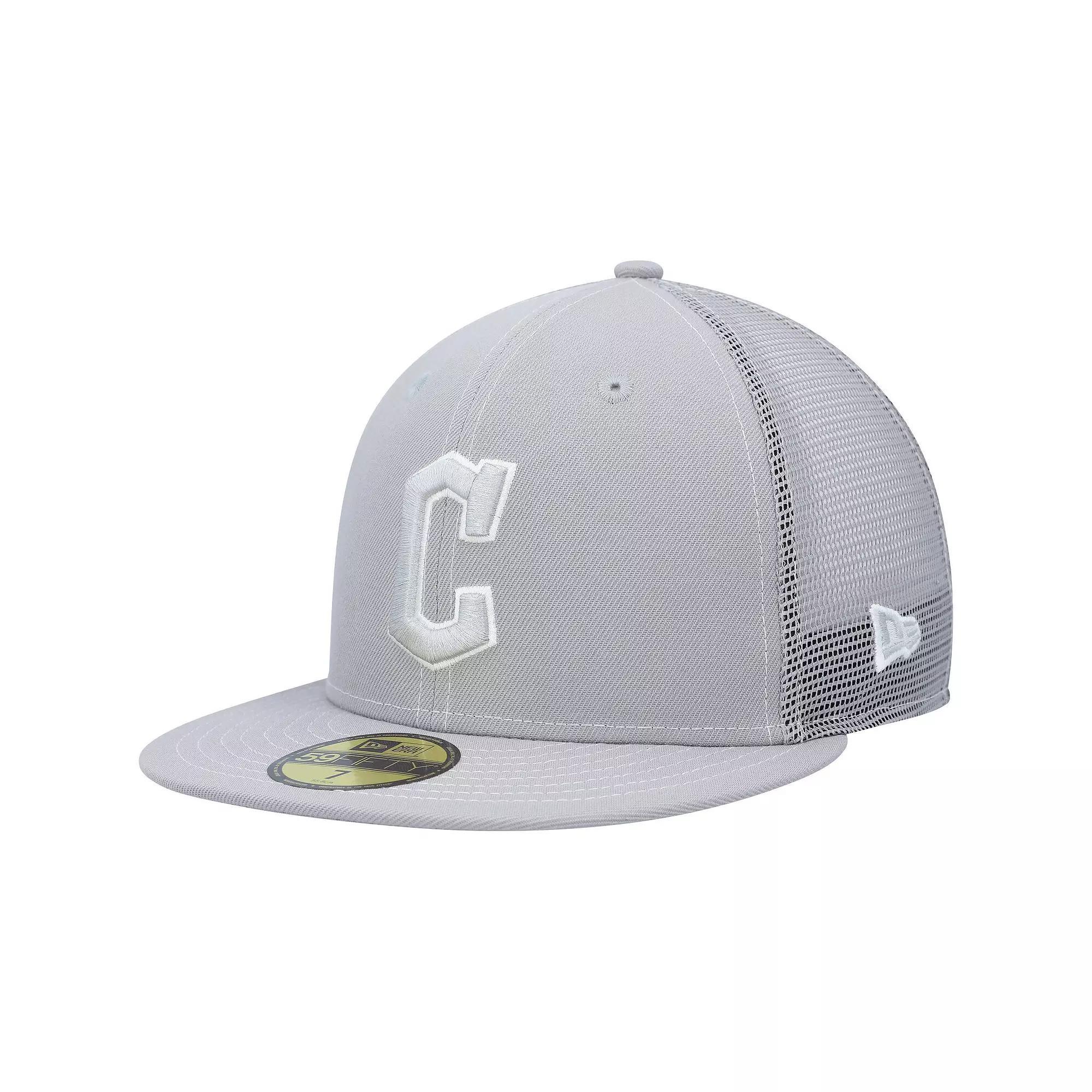 Men's New Era  Gray Cleveland Guardians 2023 On-Field Batting Practice 59FIFTY Fitted Hat, Size: 7, Grd Grey Product Image