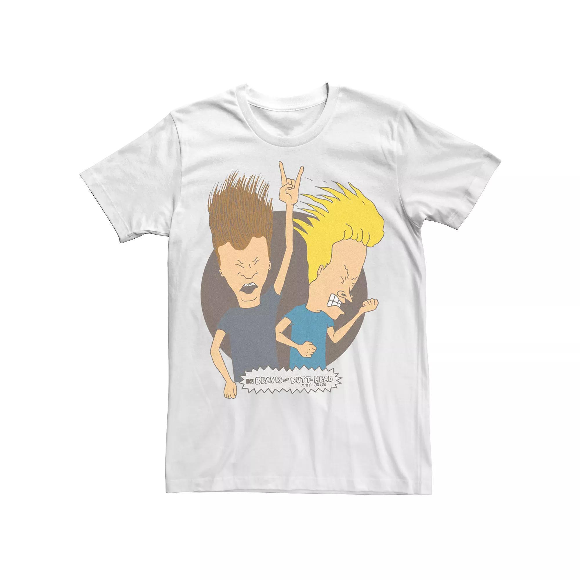 Men's Beavis & Butthead So Broken Group Shot Poster Tee,  Product Image