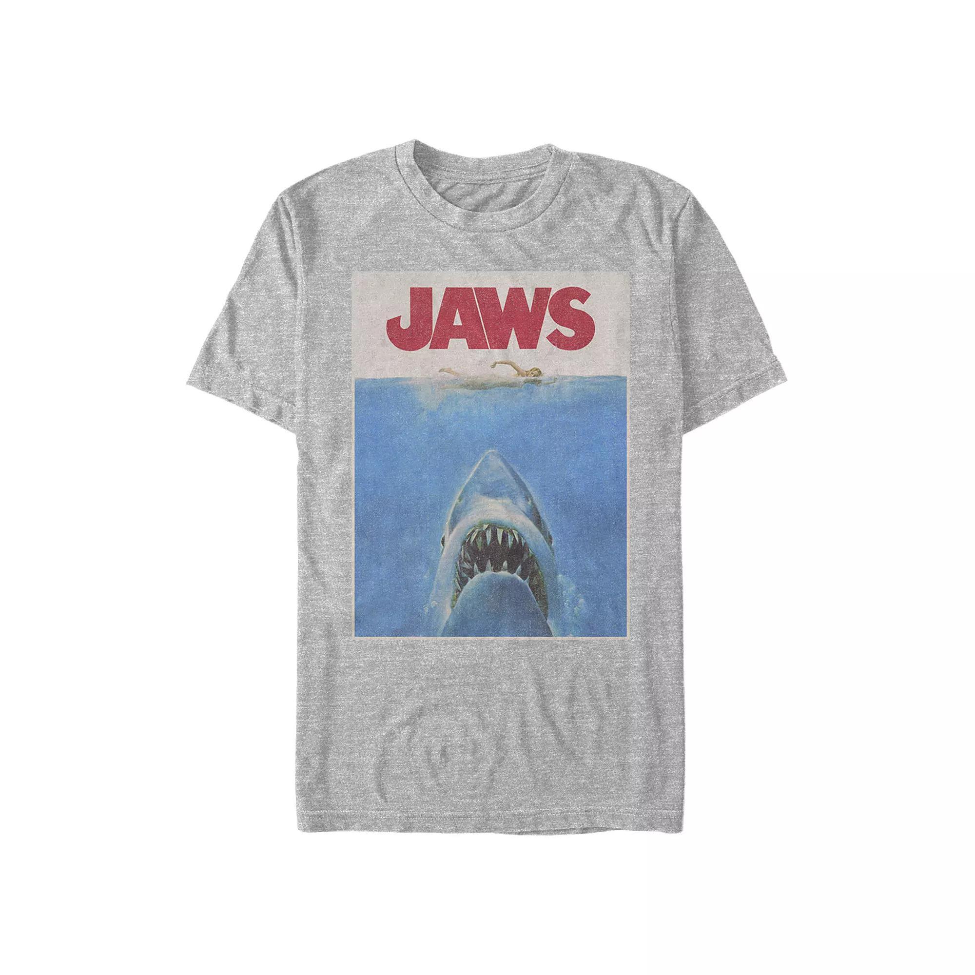 Men's Jaws Retro Movie Poster Graphic Tee,  Product Image