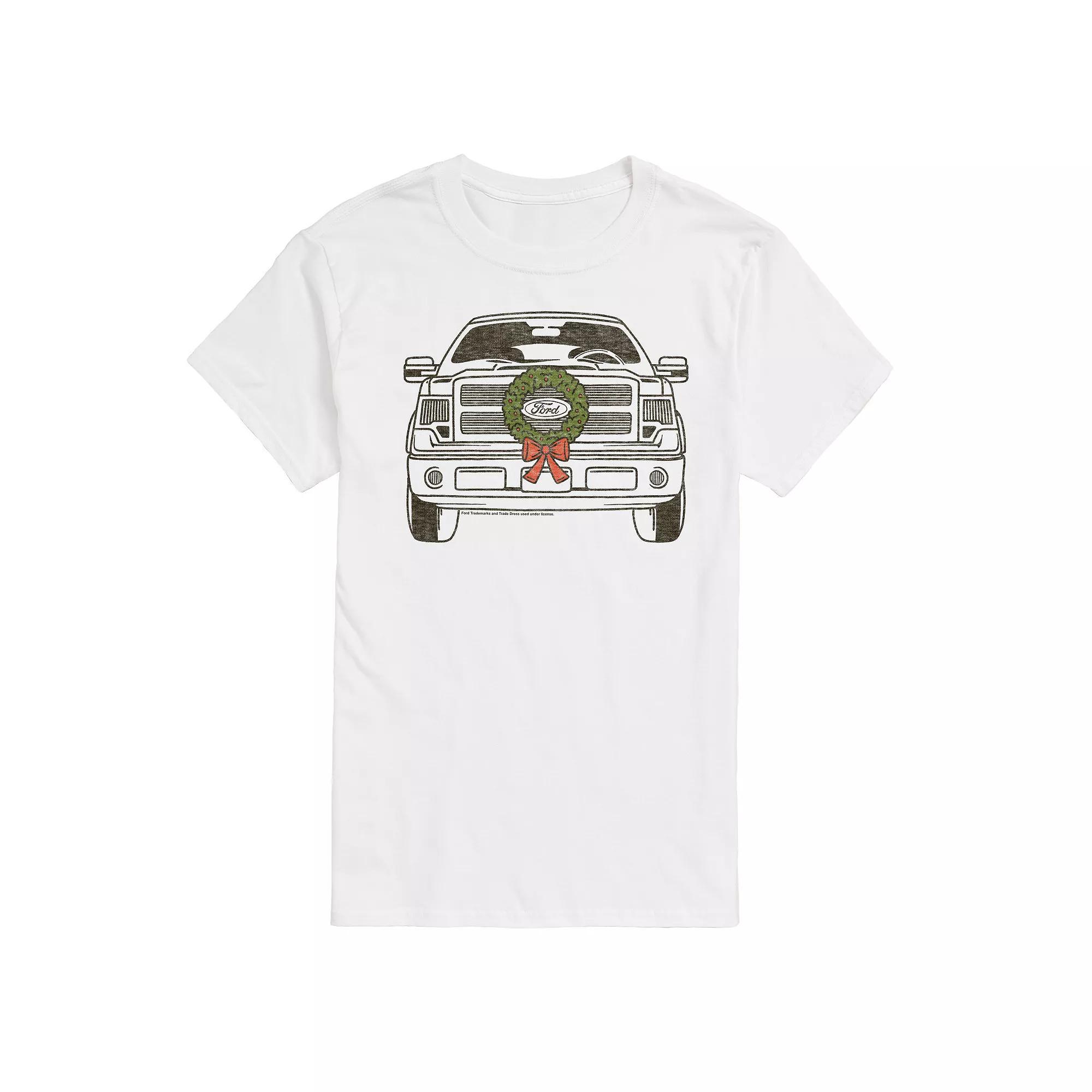Big & Tall Ford F150 With Wreath Graphic Tee, Men's,  Product Image