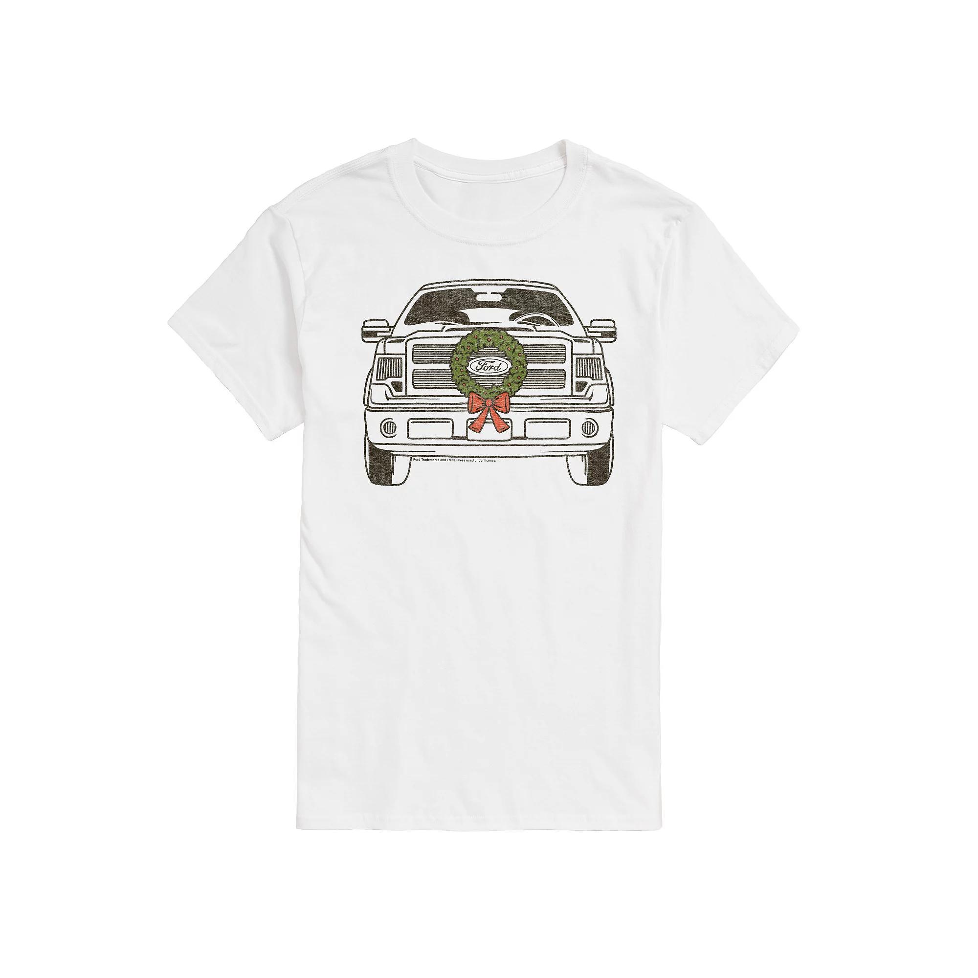 Big & Tall Ford F150 With Wreath Graphic Tee, Men's,  Product Image