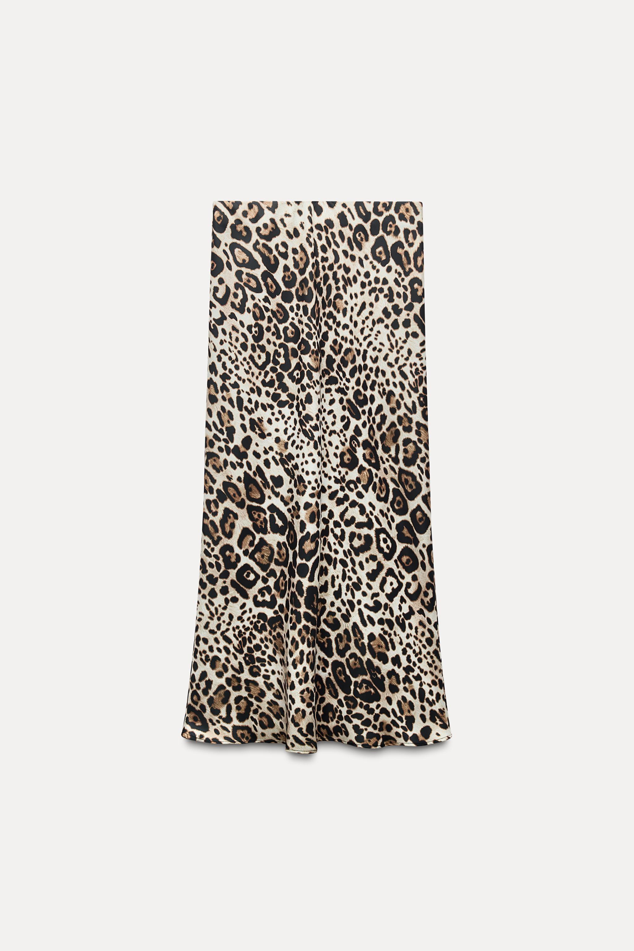 ANIMAL PRINT MIDI SKIRT Product Image