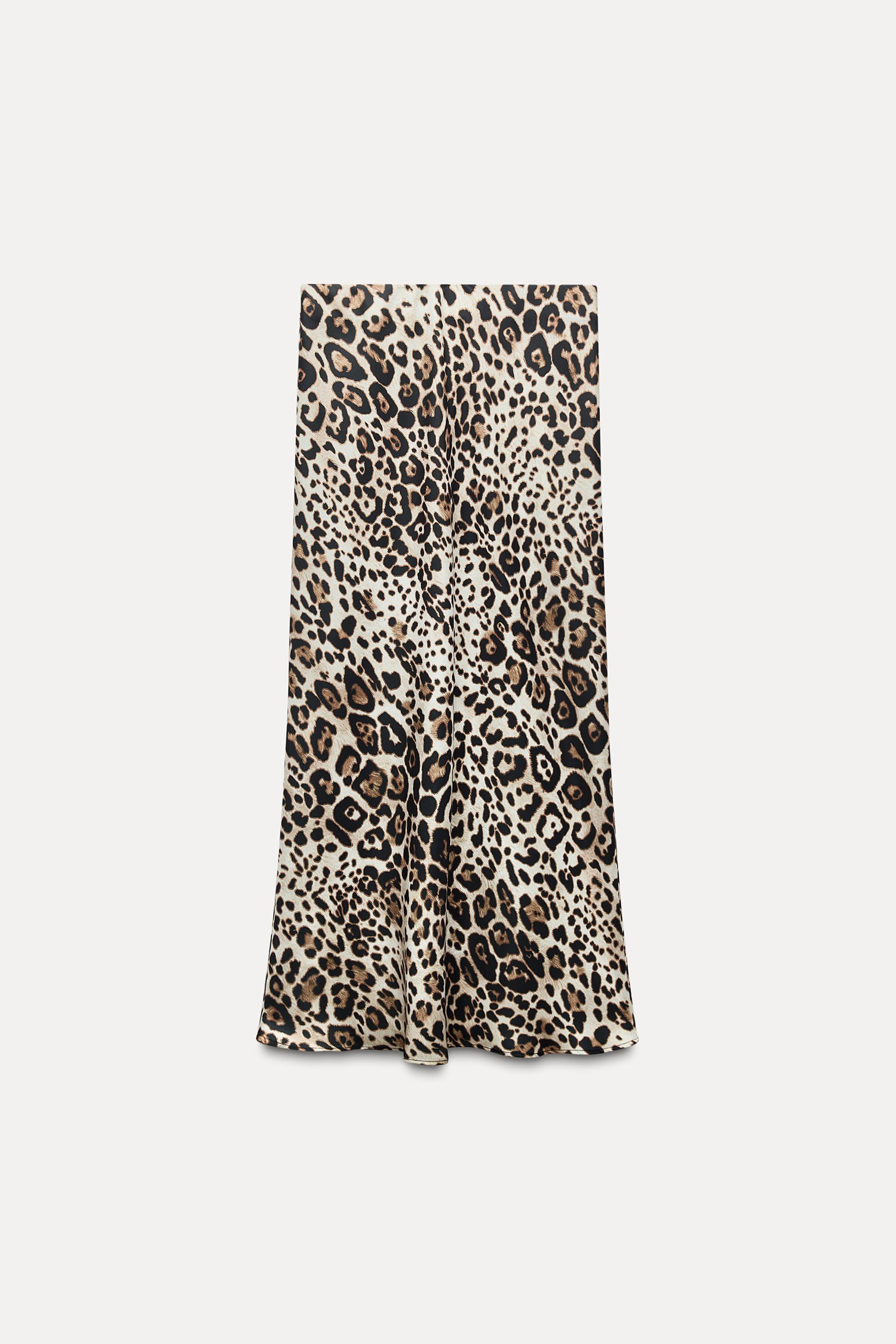 ANIMAL PRINT MIDI SKIRT Product Image