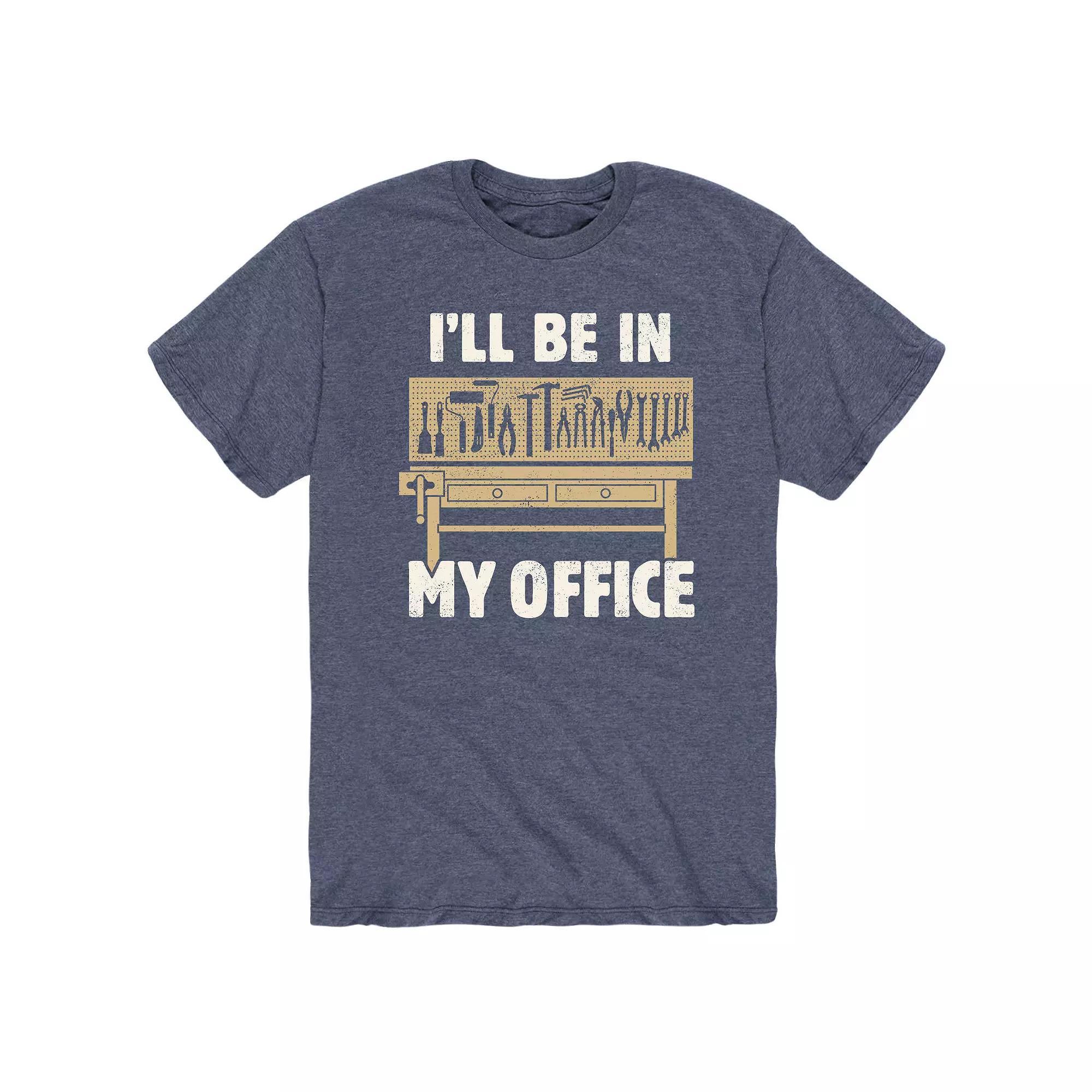 Men's I'll Be In My Office Tee, Size: Medium, Blue Product Image