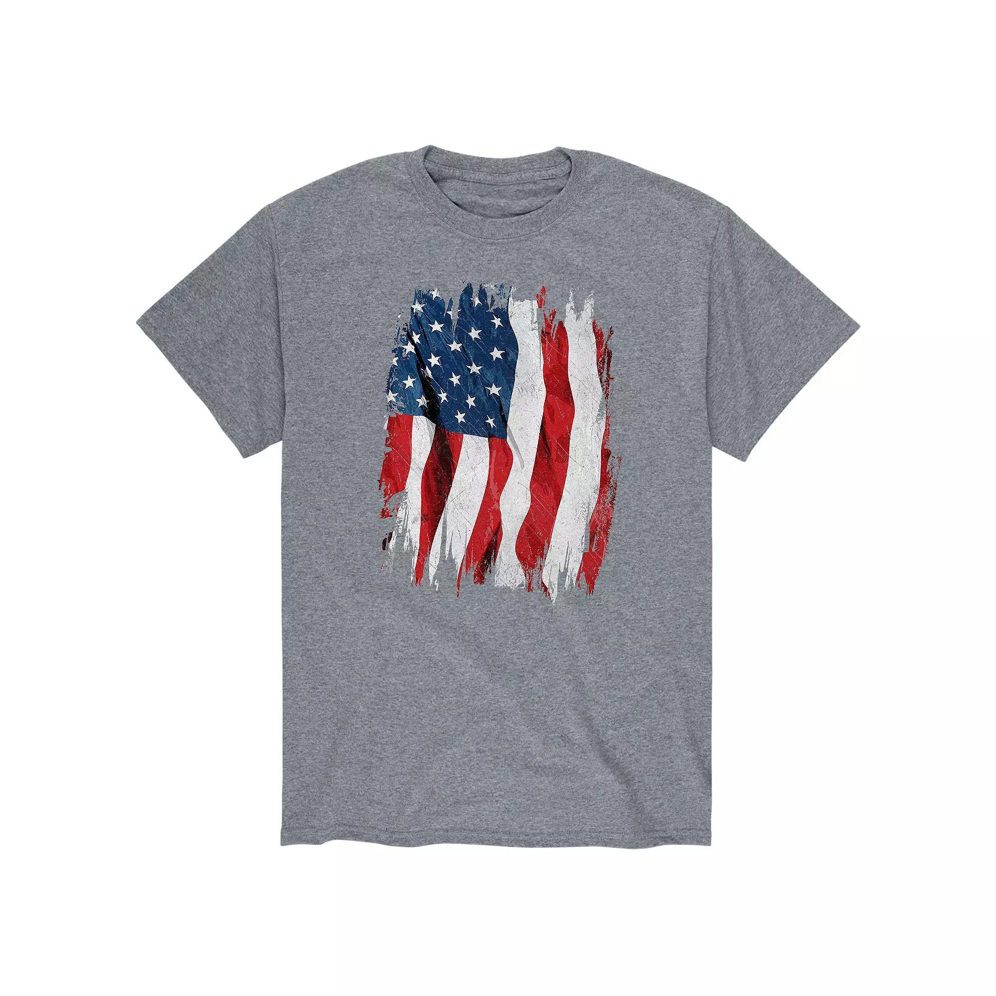 Men's American Flag Graphic Tee,  Product Image
