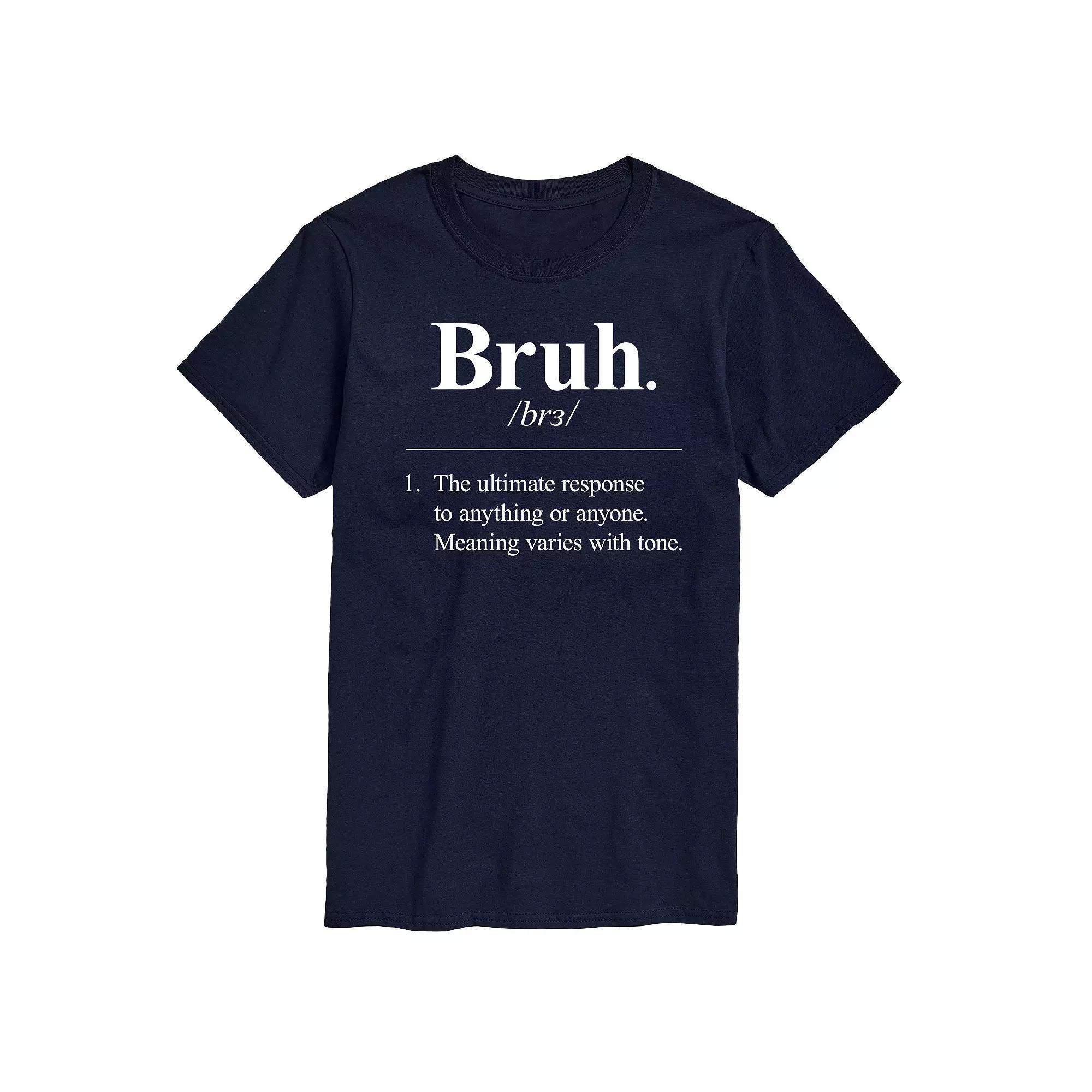 Men's Bruh Definition Graphic Tee, Size: Small, Grey Product Image