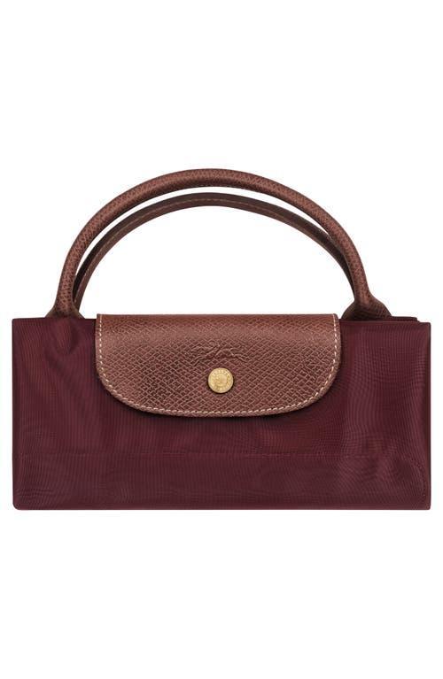 LONGCHAMP Small Le Pliage Original Travel Bag In Burgundy Product Image