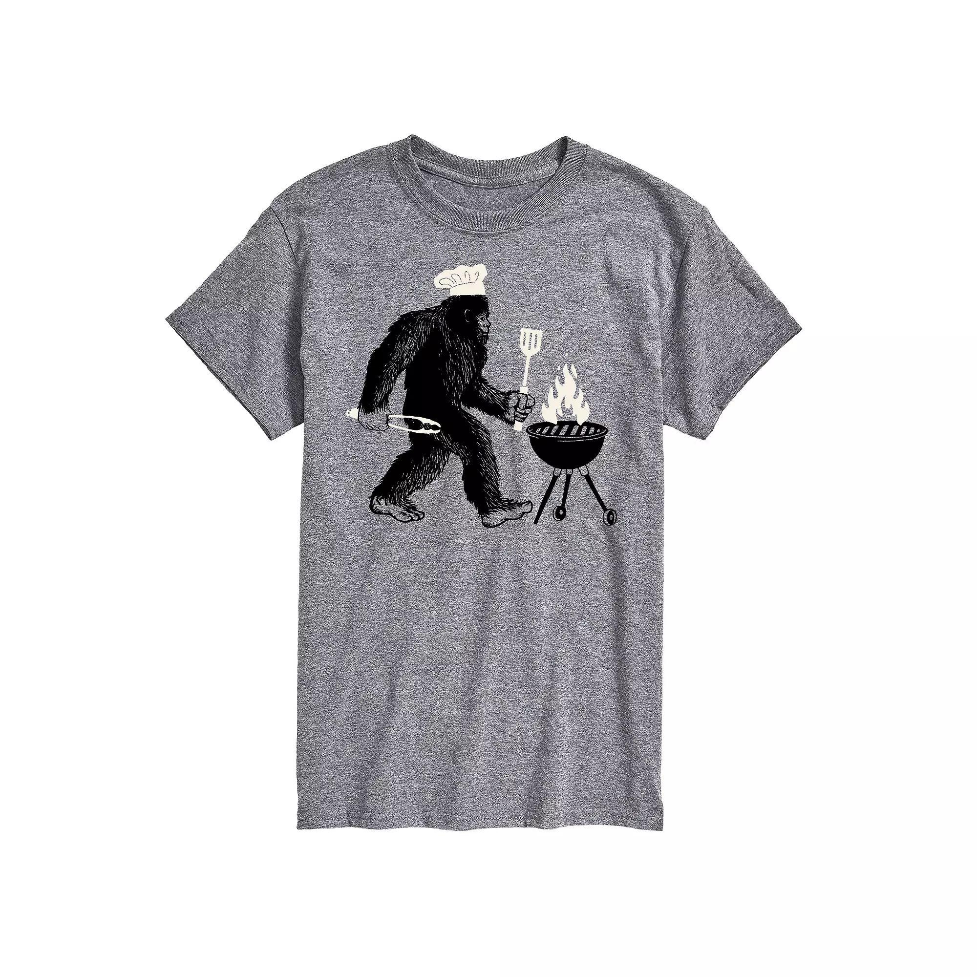 Men's Bigfoot Grill Graphic Tee, Size: Medium, Gray Product Image