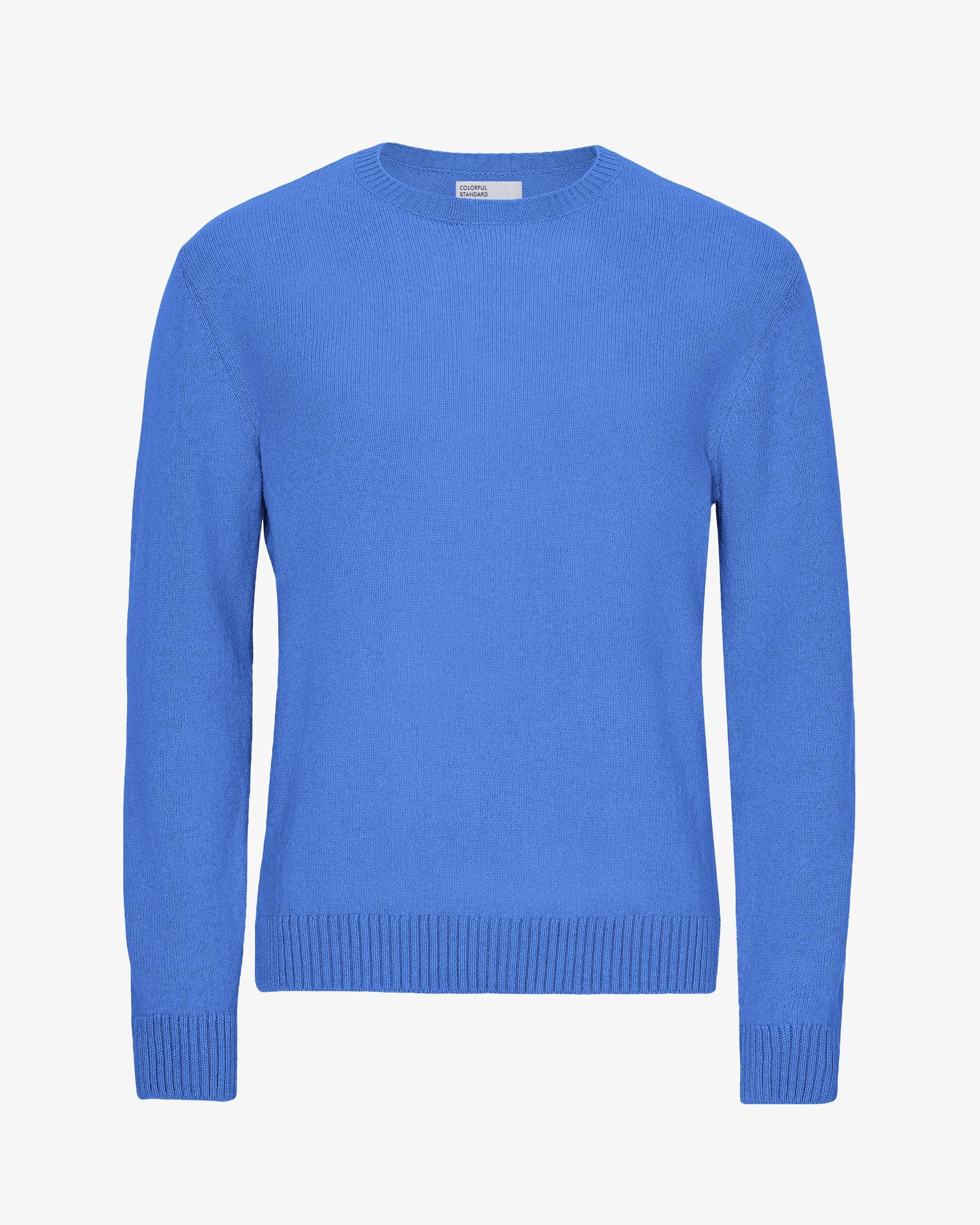 Classic Merino Wool Crew - Pacific Blue Product Image