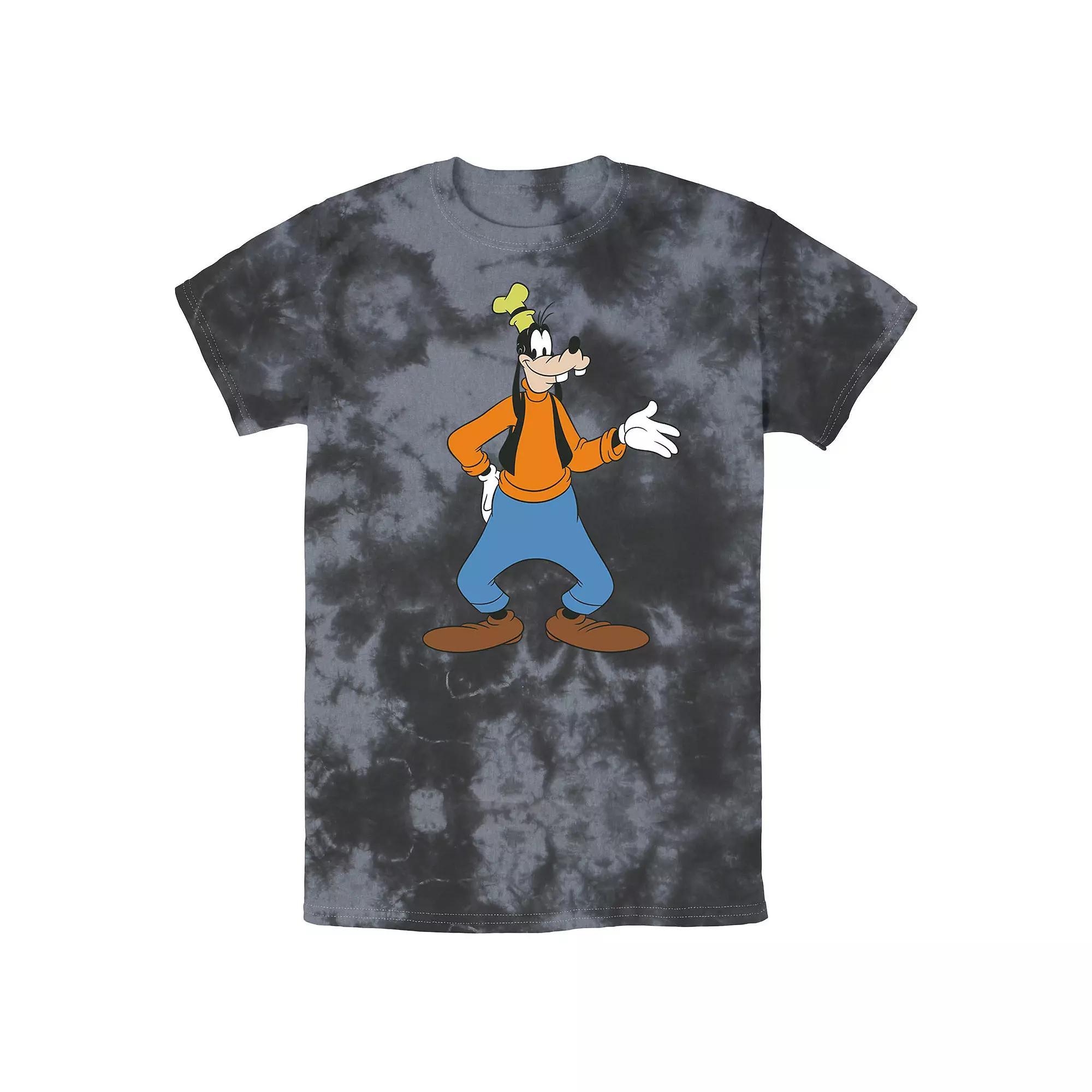 Men's Disney Goofy Traditional Pose Wash Tee, Size: Small, Black Grey Product Image