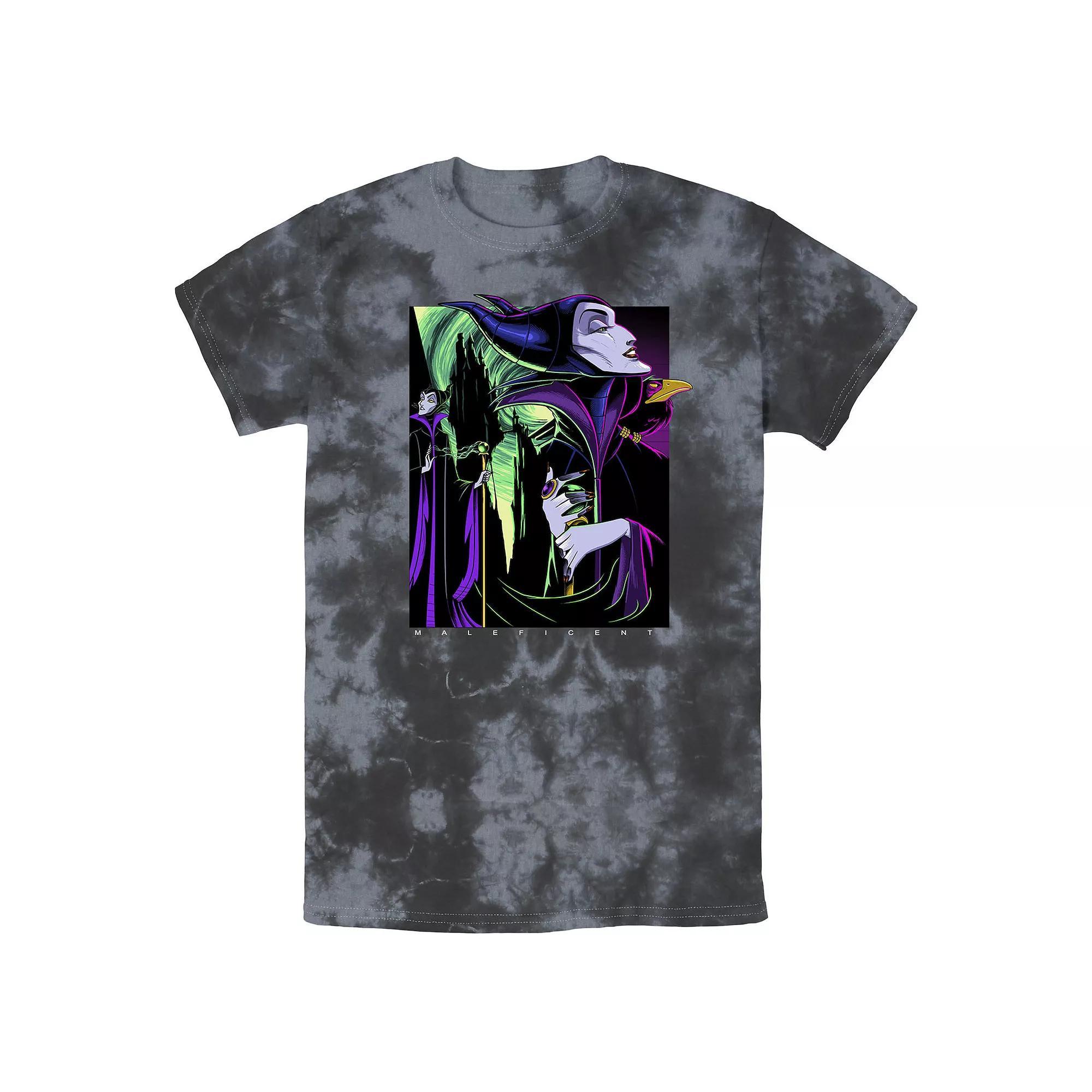 Men's Disney Sleeping Beauty Maleficent Large Side Portrait Bomabrd Wash Tee, Boy's,  Product Image