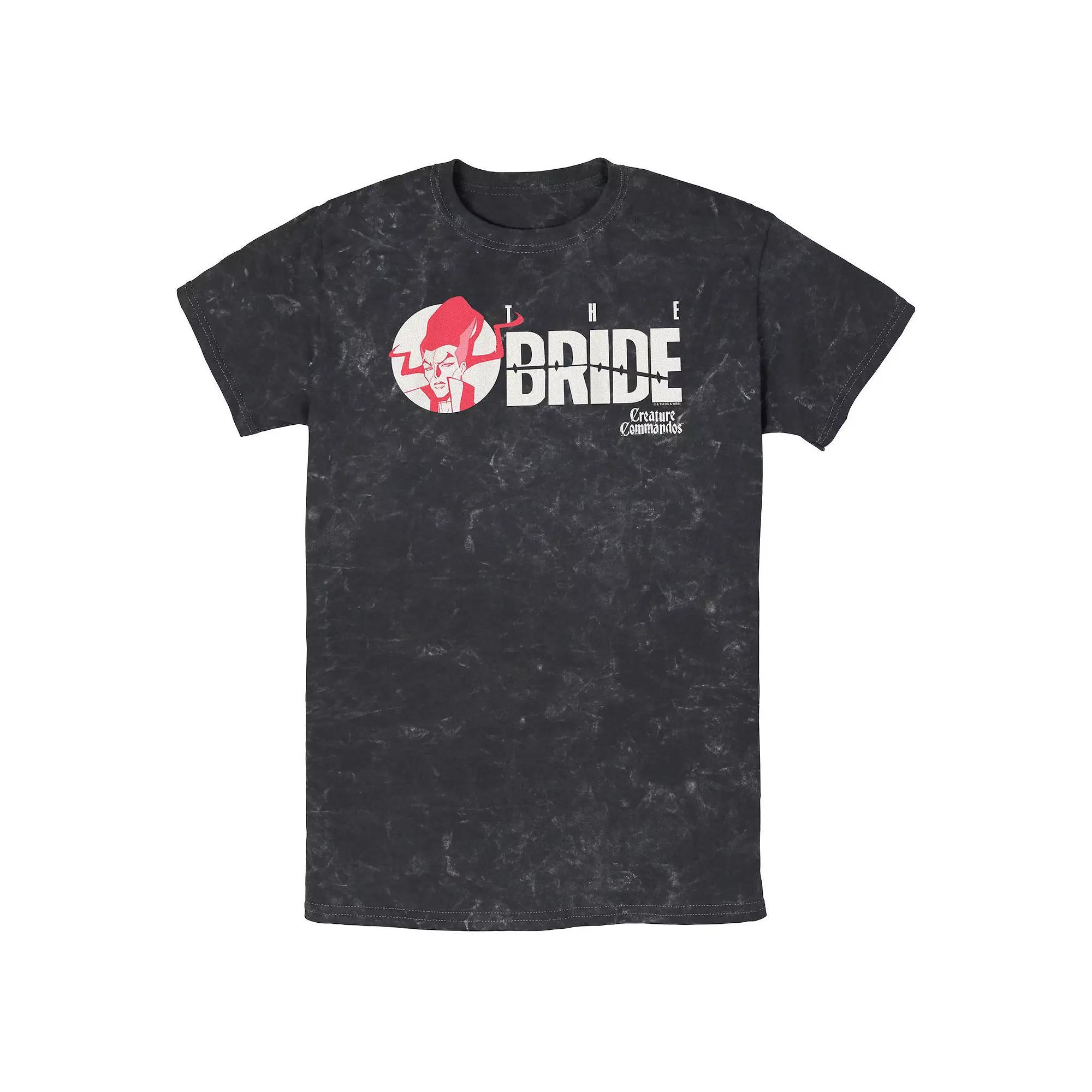 Men's Creature Commandos Presenting The Bride Mineral Wash Graphic Tee,  Product Image