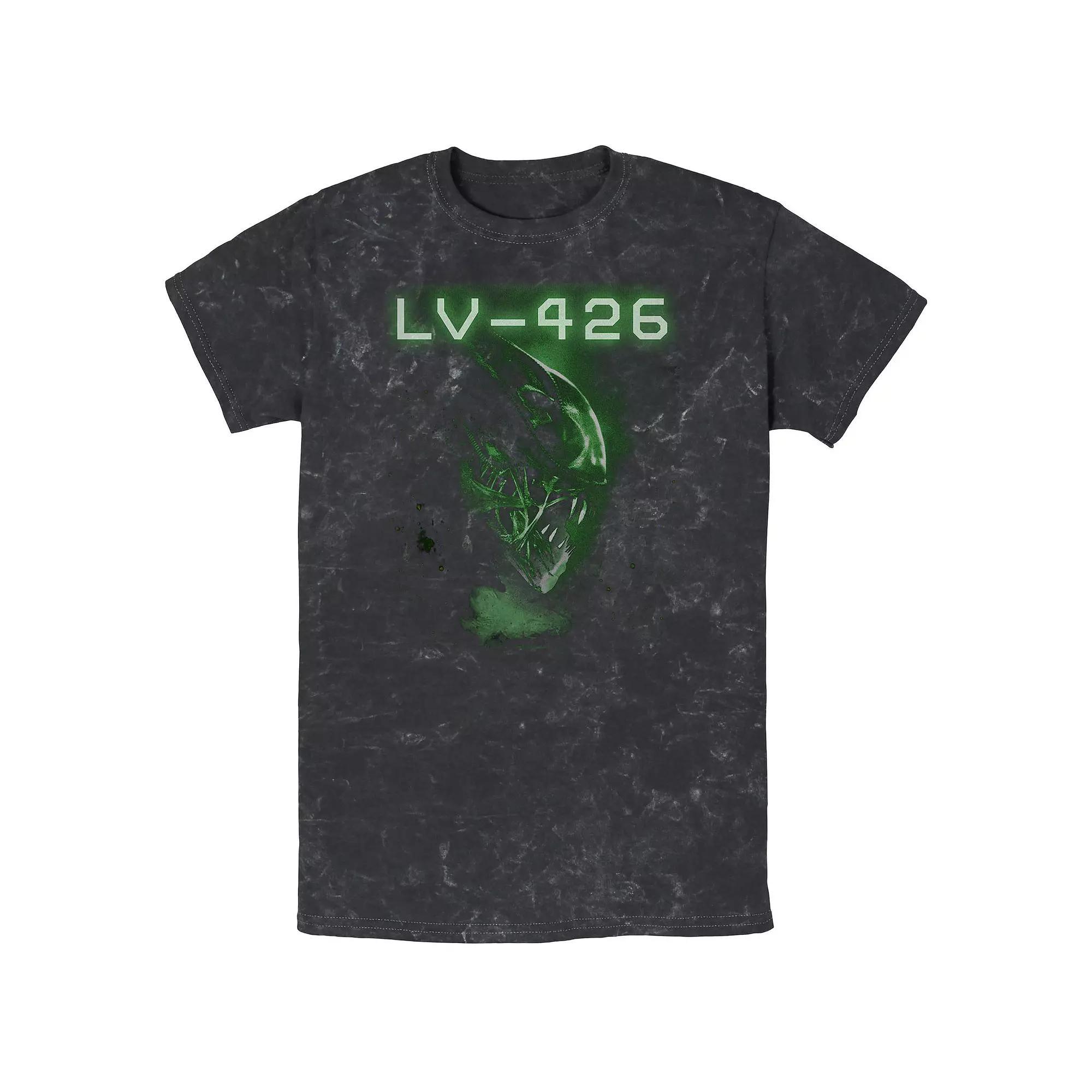 Men's Aliens Level 426 Mineral Wash Graphic Tee,  Product Image