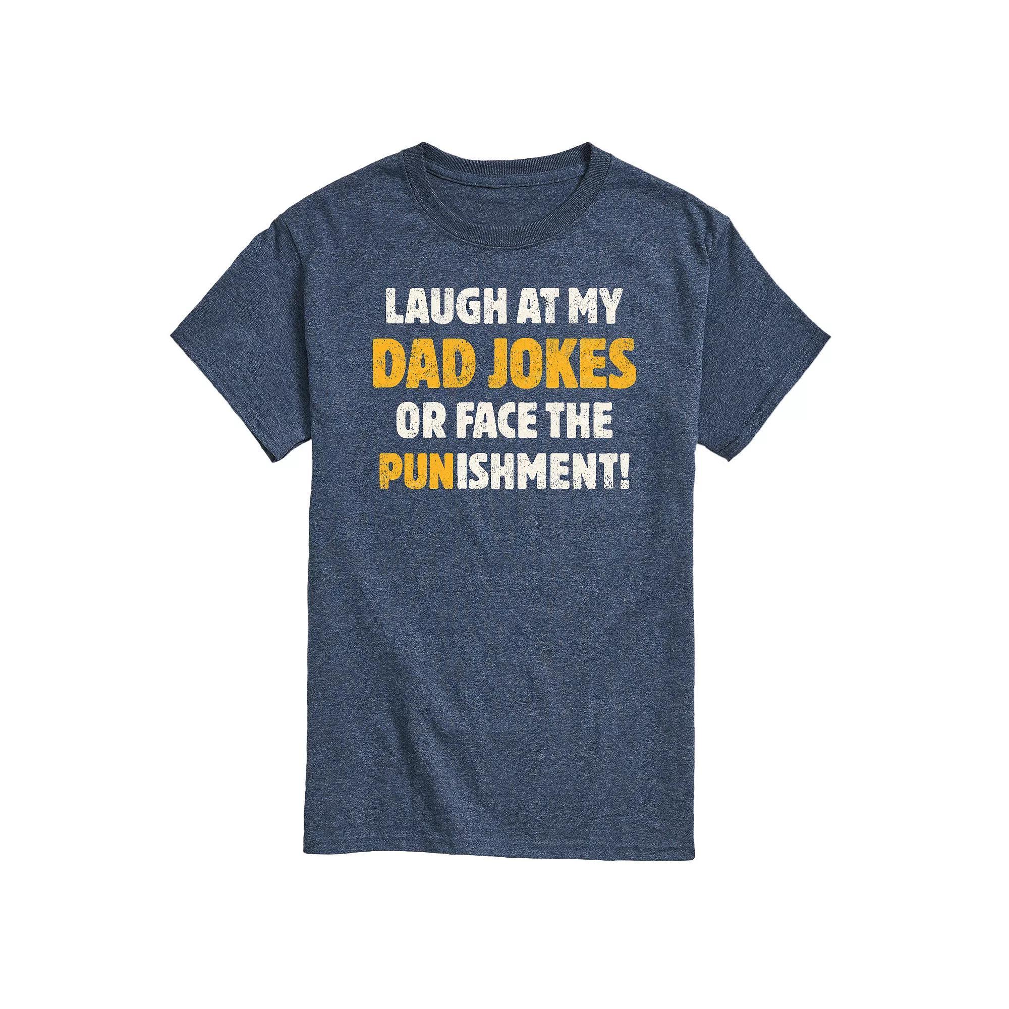Men's Dad Jokes Punishment Graphic Tee,  Product Image